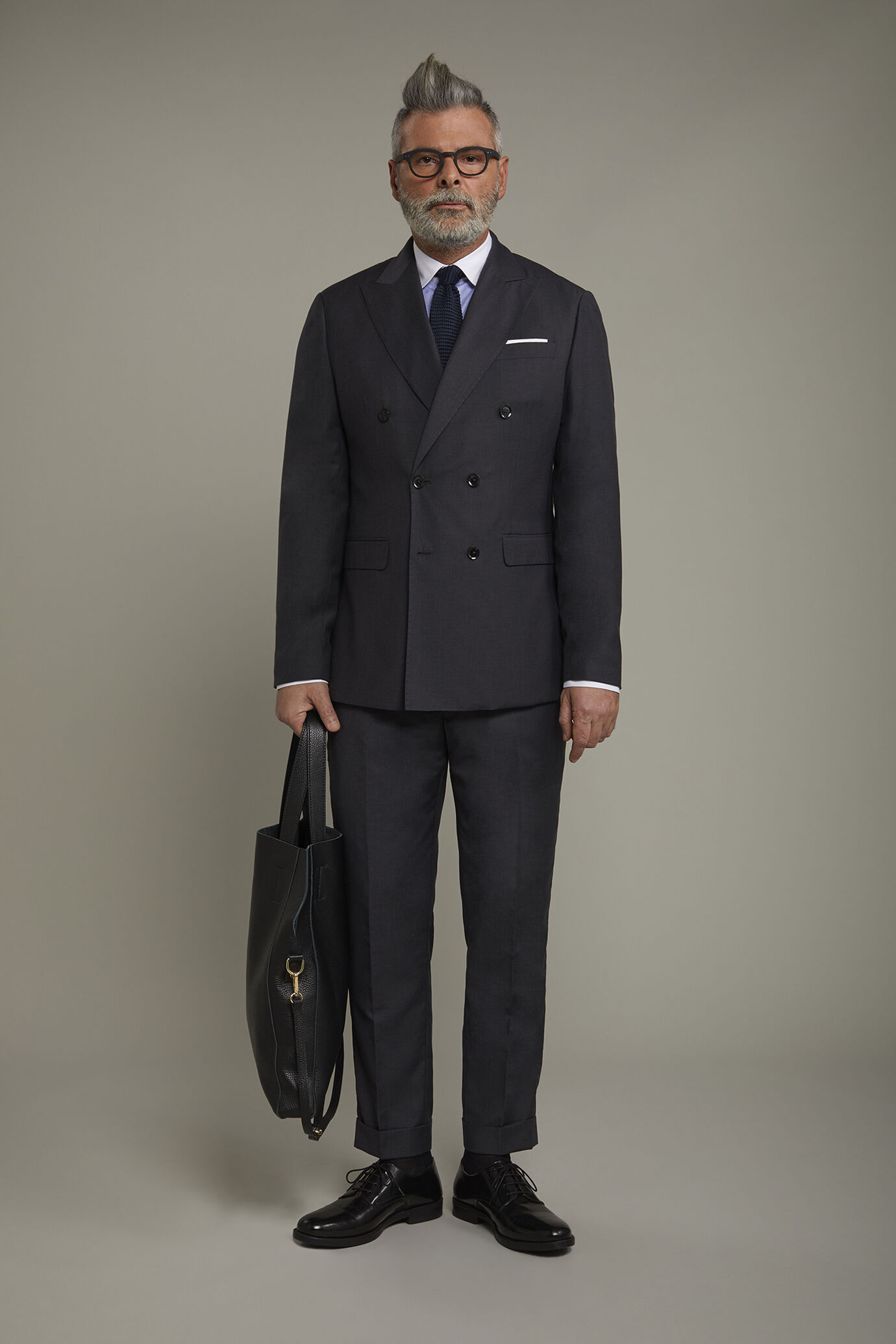 Abito doppiopetto uomo mix size dk grey