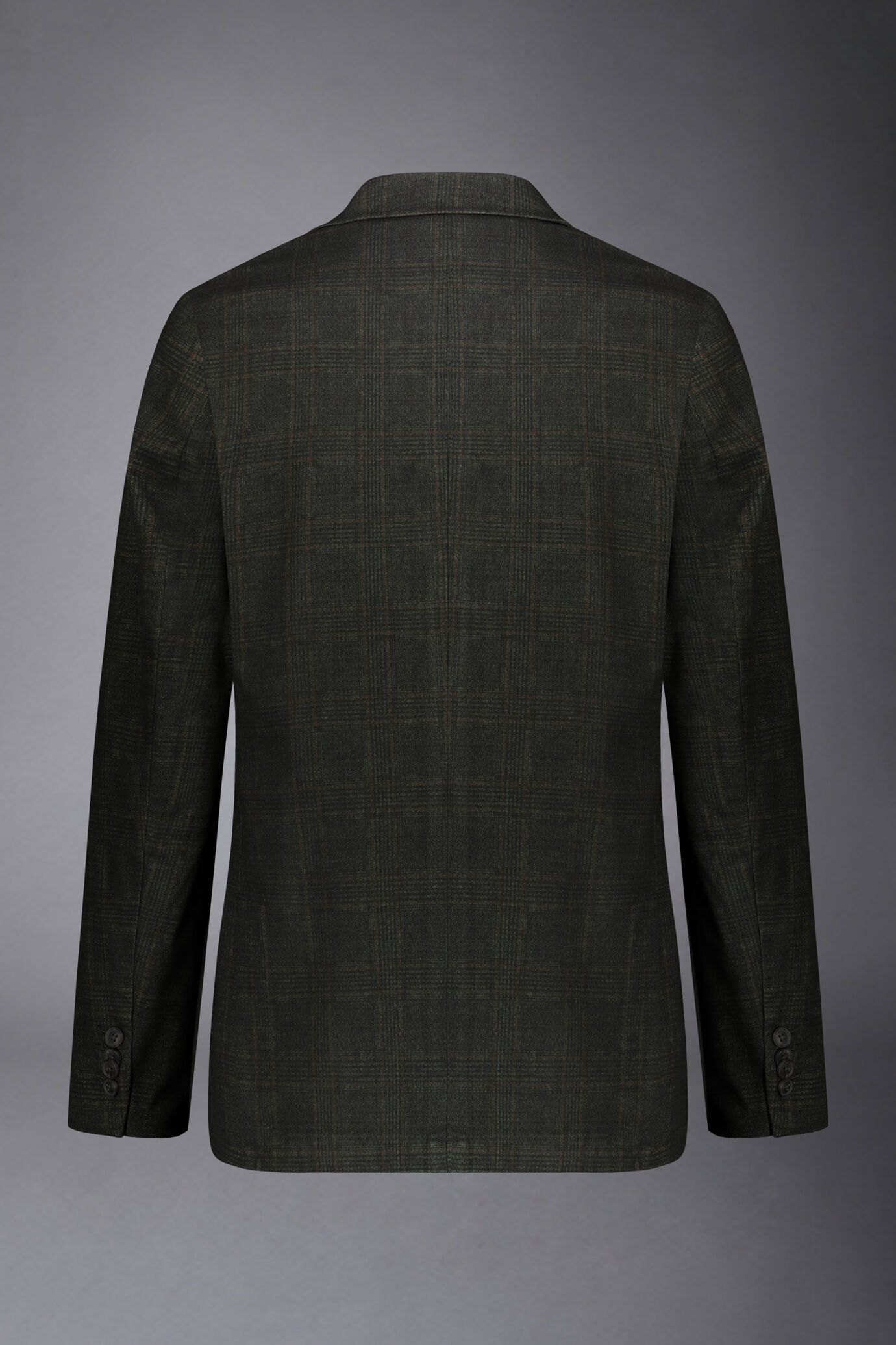 Regular fit genderless single-breasted jacket Prince of Wales fabric image number 5