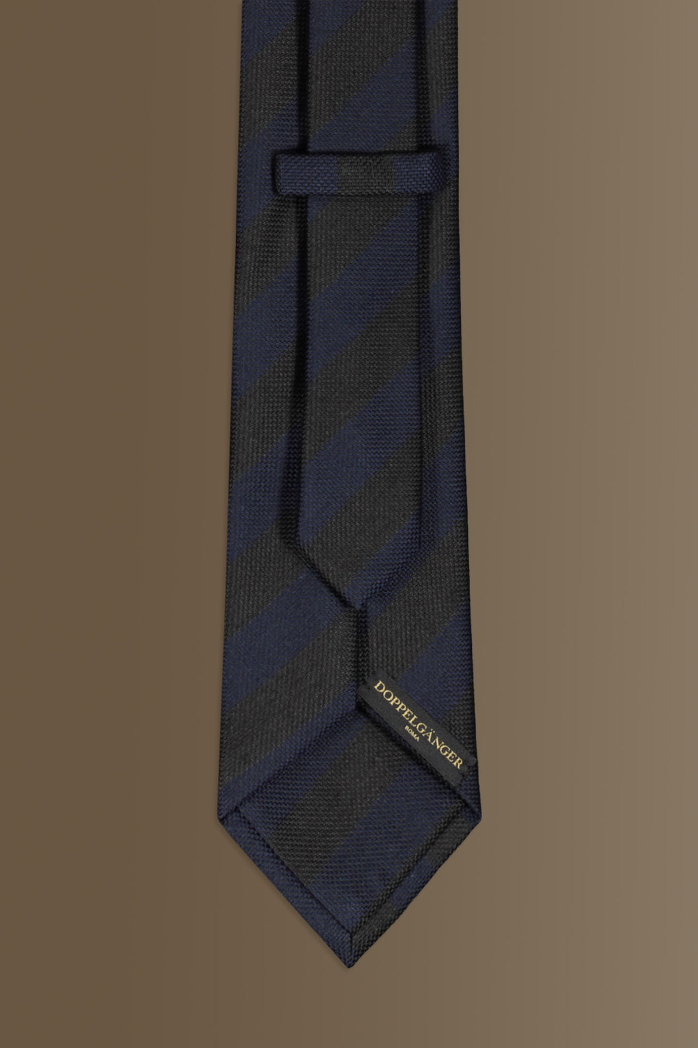 Cravatta uomo misto bamboo bicolore regimental image number 1