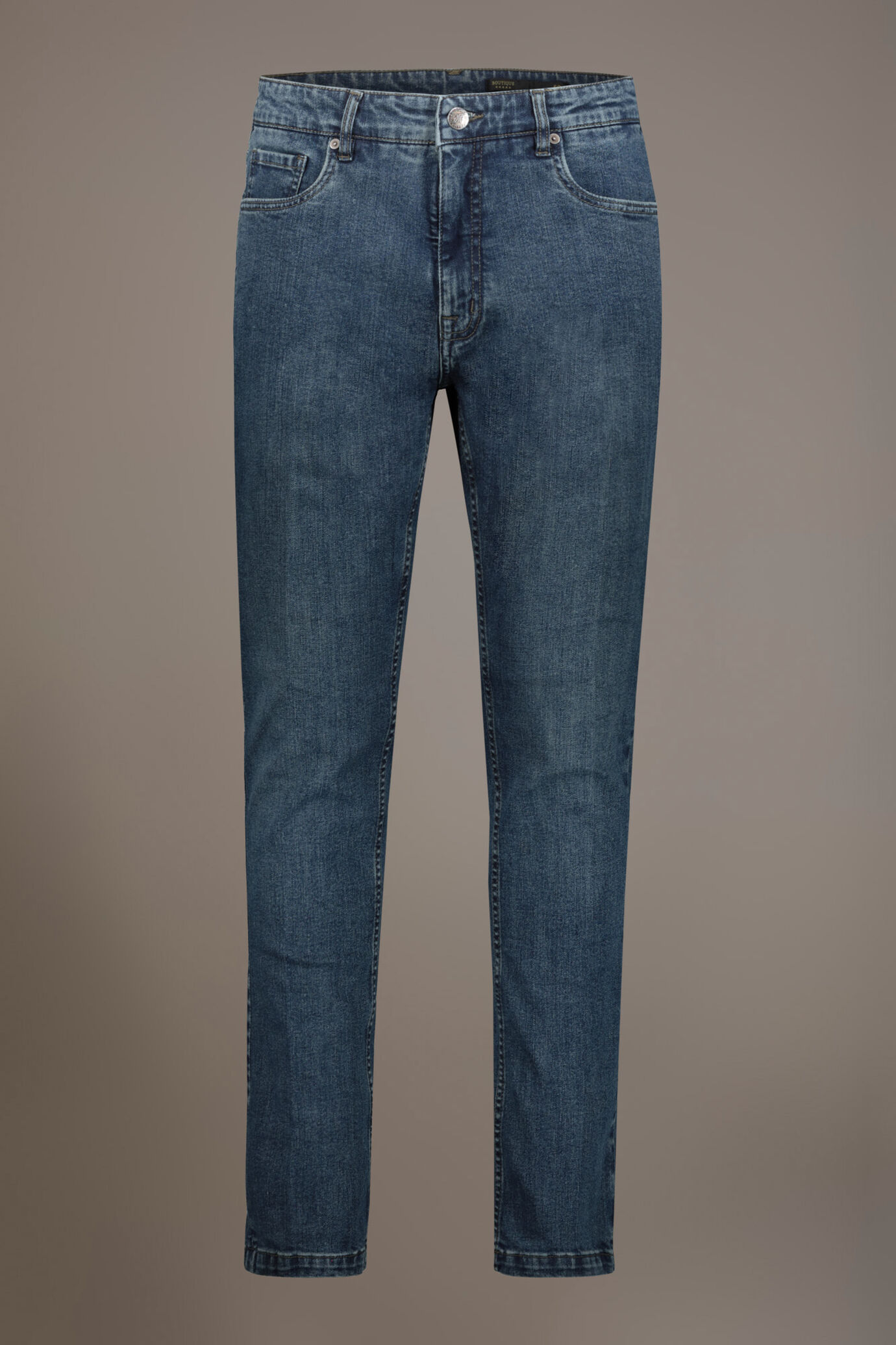 Jeans uomo 5 tasche regular fit tessuto denim image number 5