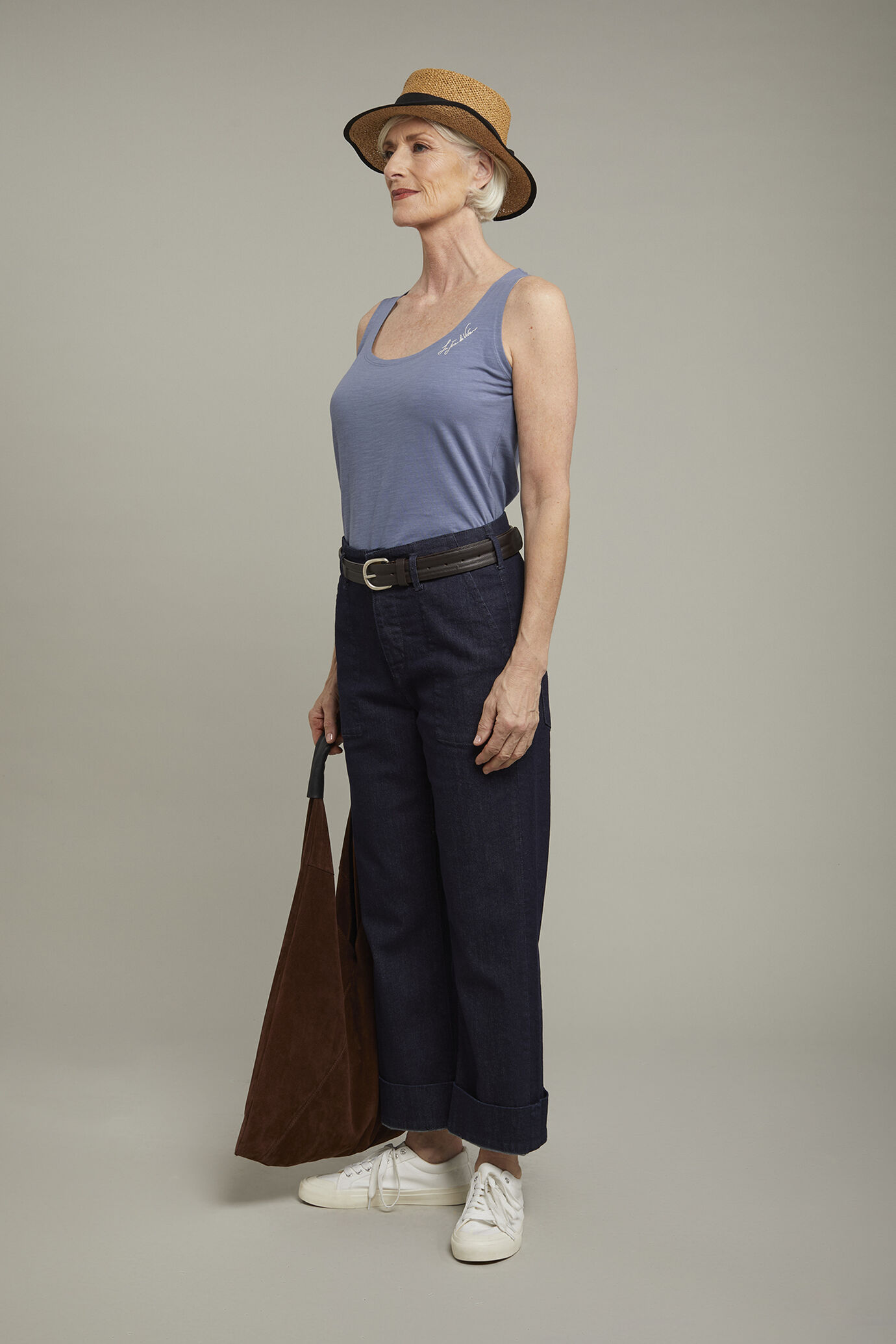Women’s 100% cotton tank top regular fit image number 1