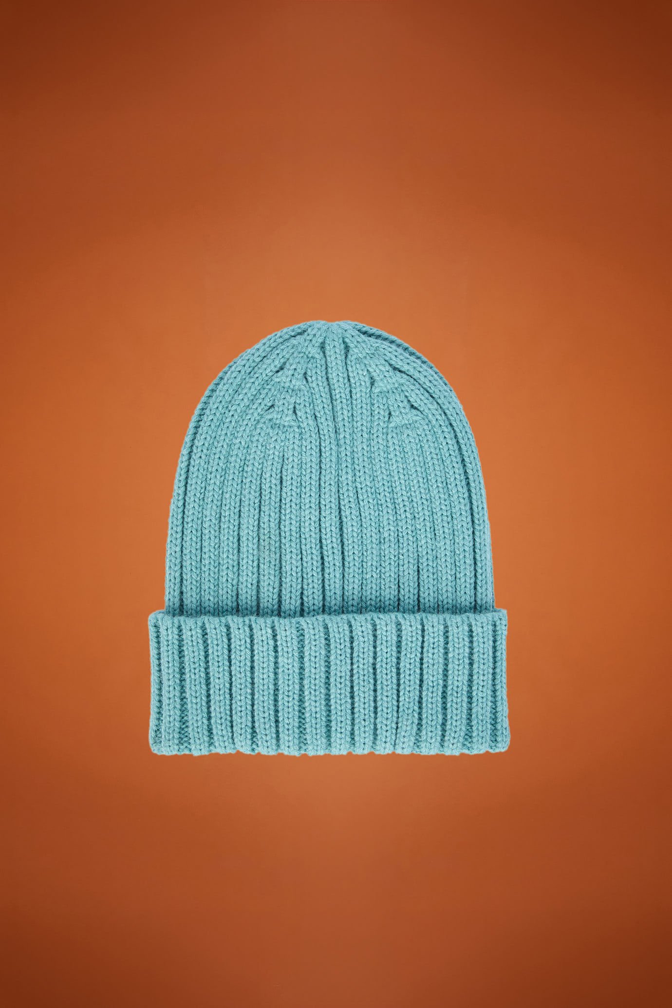 Men's ribbed knit hat in a wool blend image number 0