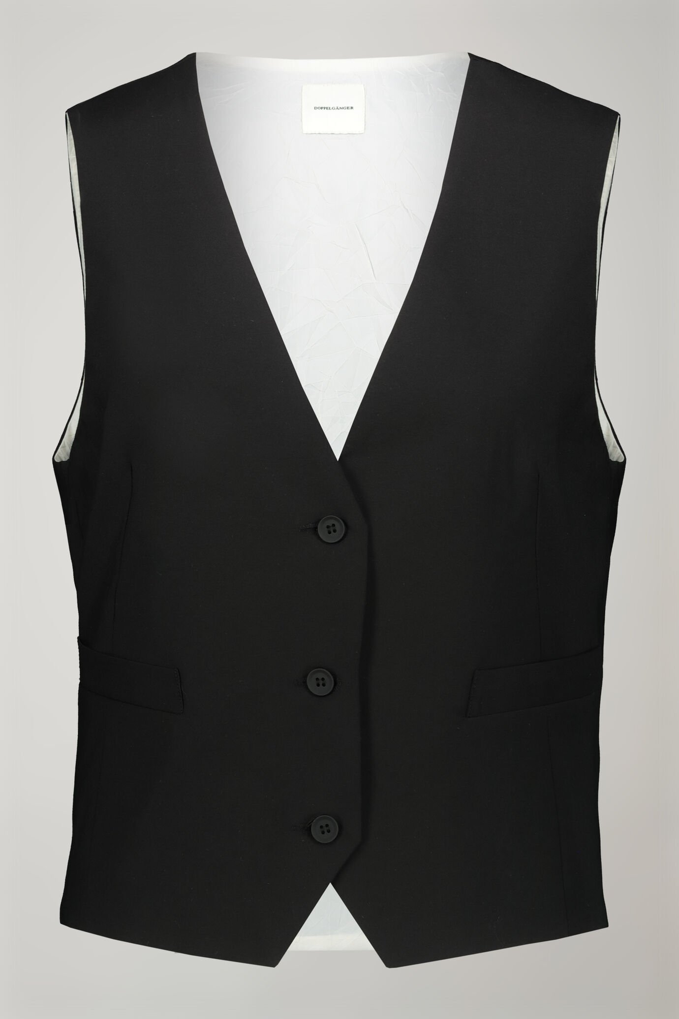 Gilet donna tinta unita regular fit image number 4