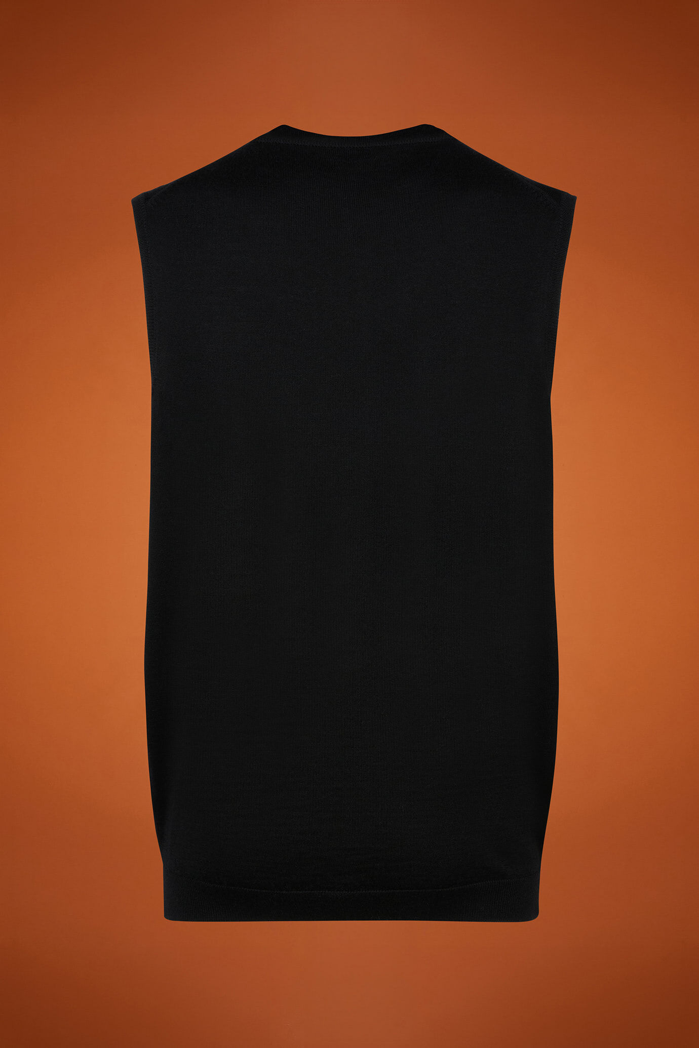 Gilet homme, col en V, 100% laine mérinos extrafine, coupe classique image number 5