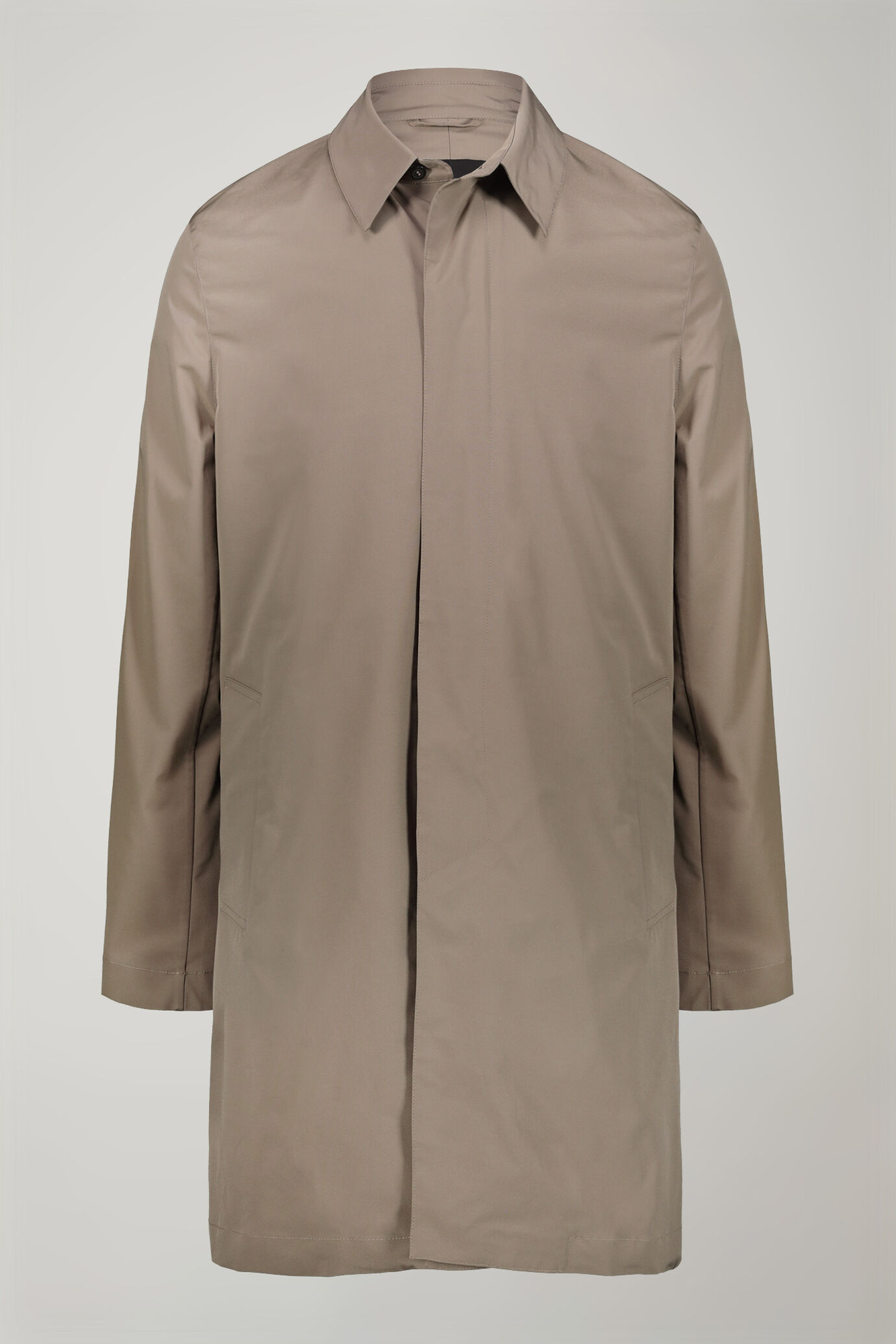 Men's coat in lightweight regular fit fabric image number 4