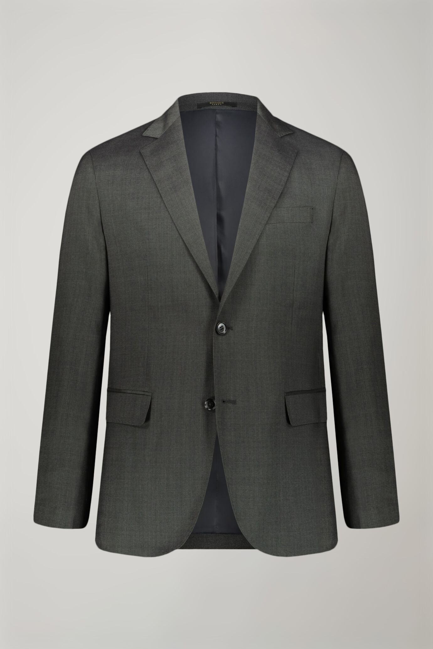 Regular fit single-breasted suit in prince of wales fabric image number 0