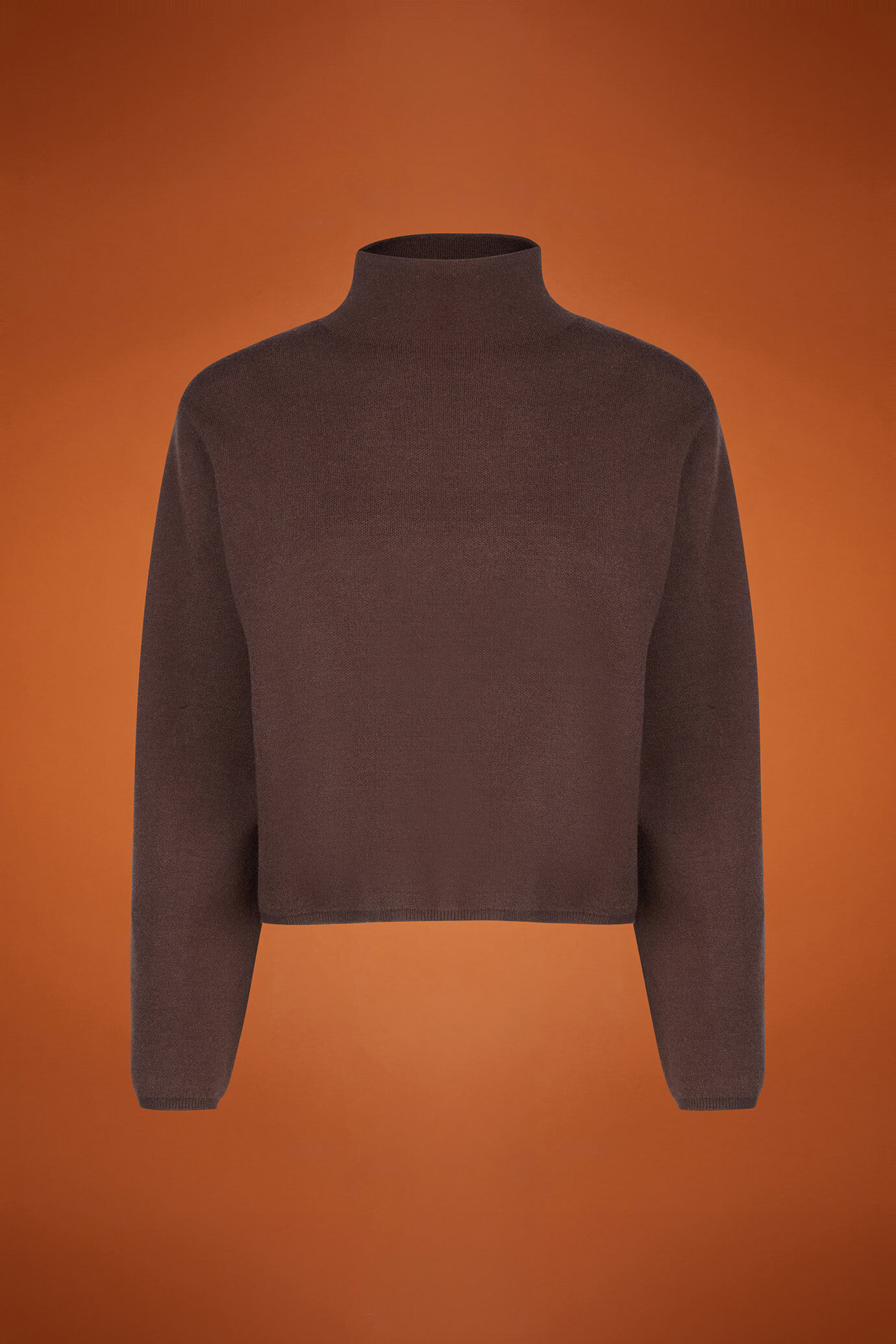 Women's long-sleeved mock polo neck jumper in a regular fit image number 4
