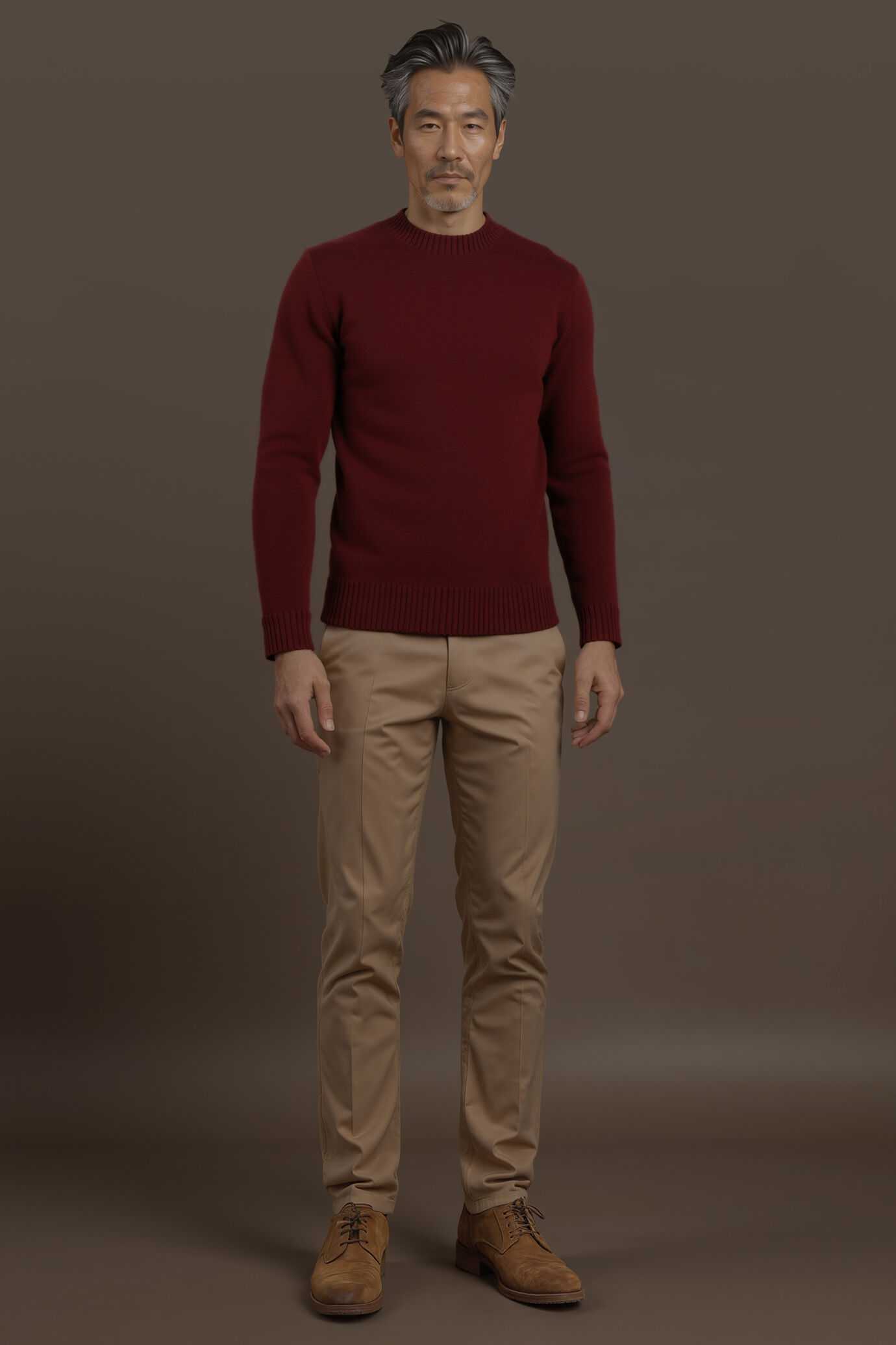 Men's regular fit round neck jumper image number 0