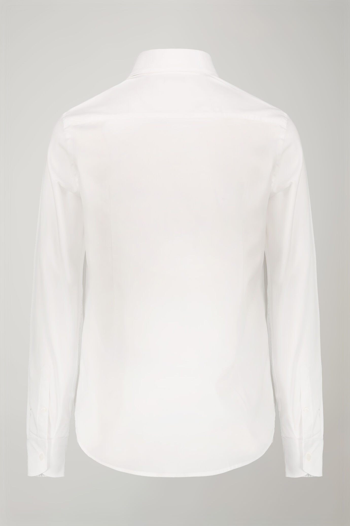 Einfarbiges, durchgefärbtes Herrenhemd mit klassischem Kragen aus 100 % gebundener Baumwolle in normaler Passform image number 5