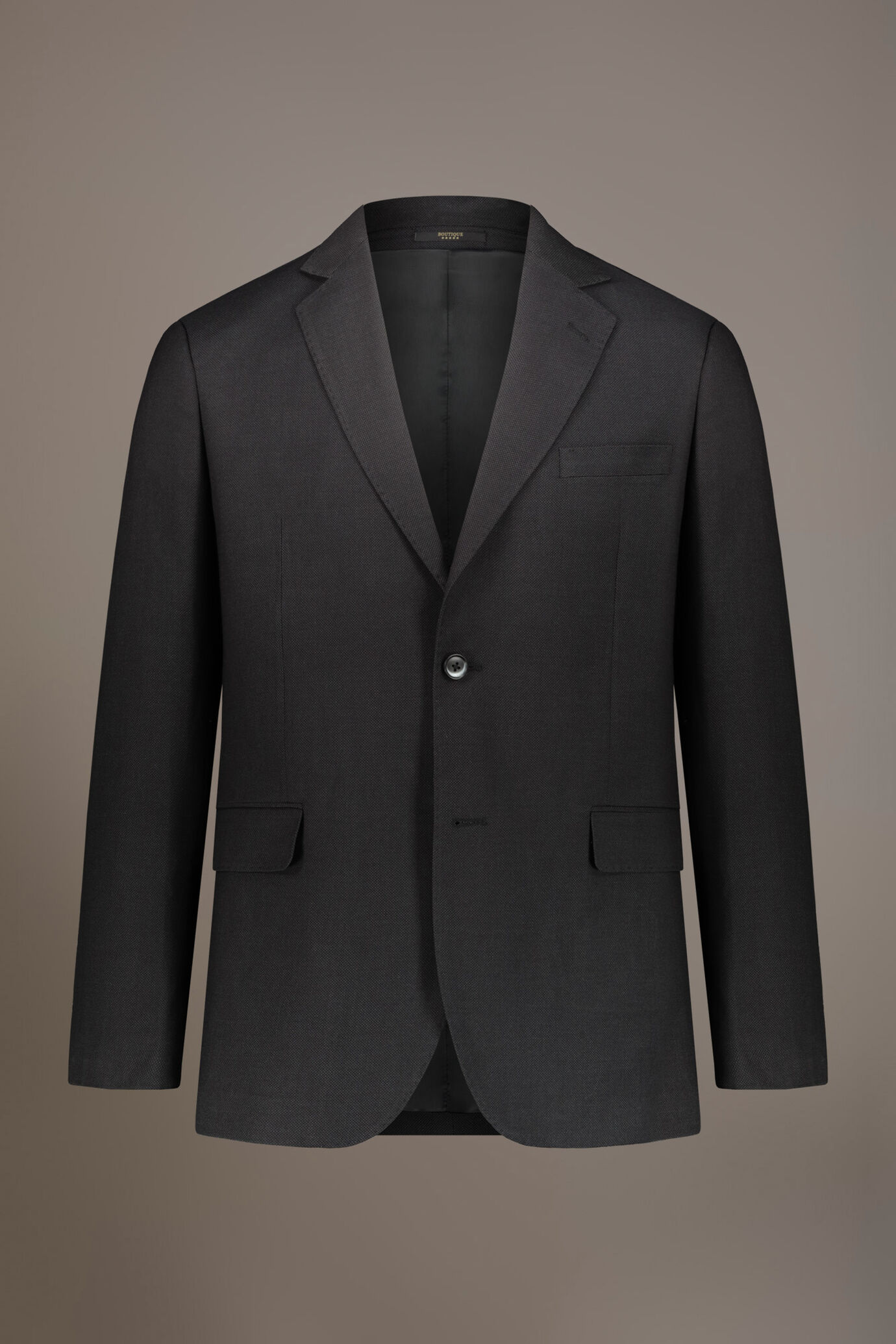 Abito monopetto regular fit tessuto occhio di pernice image number 5