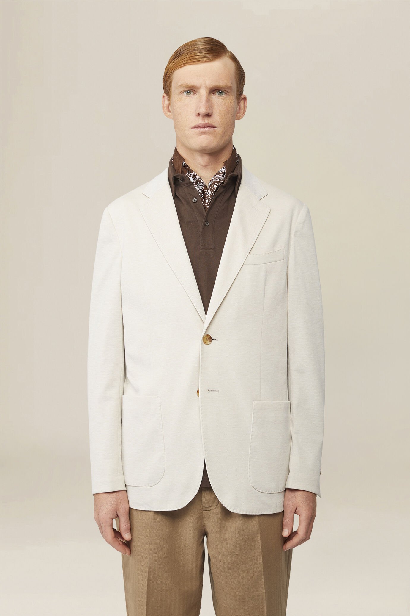 Giacca uomo monopetto sfoderata regular fit image number 0