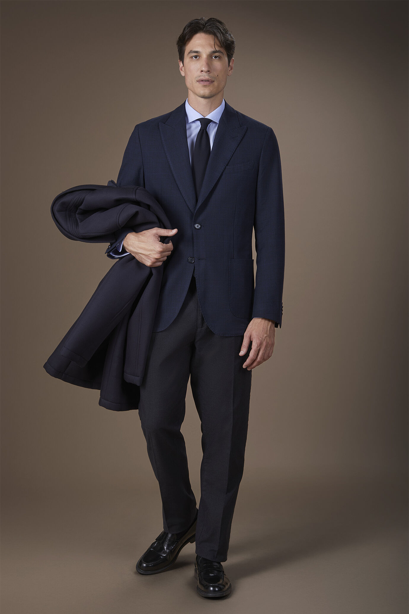 Giacca uomo semisfoderata in principe di galles regular fit