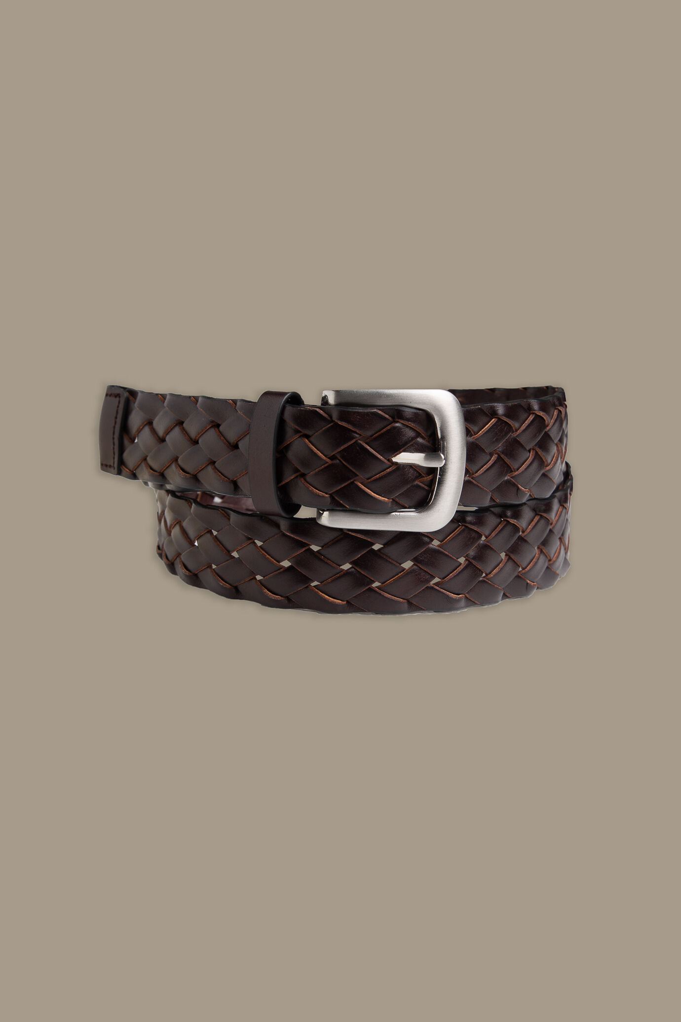 Braided belt real leather image number 0