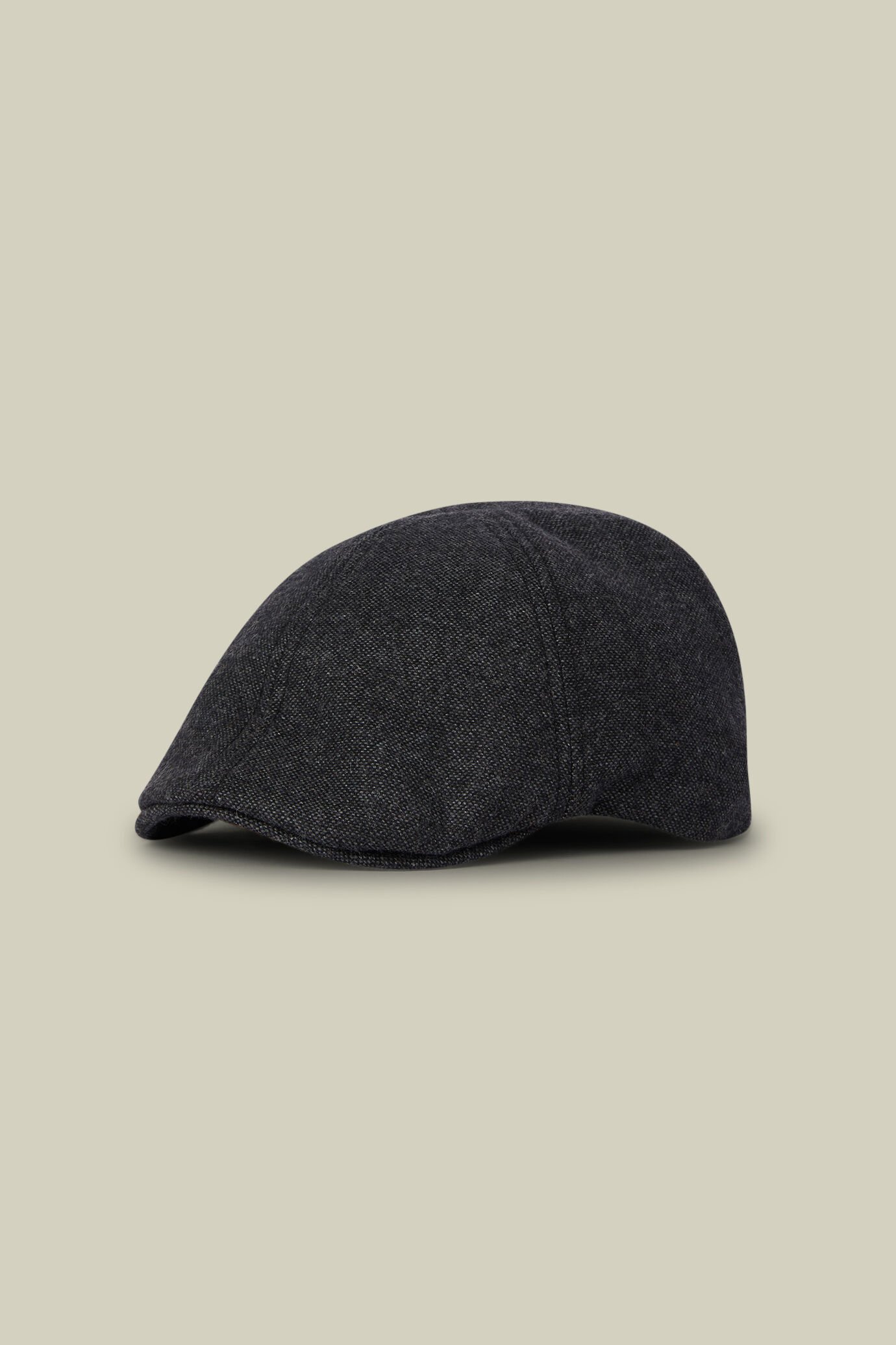 Men's flat cap in wool blend tweed image number 0