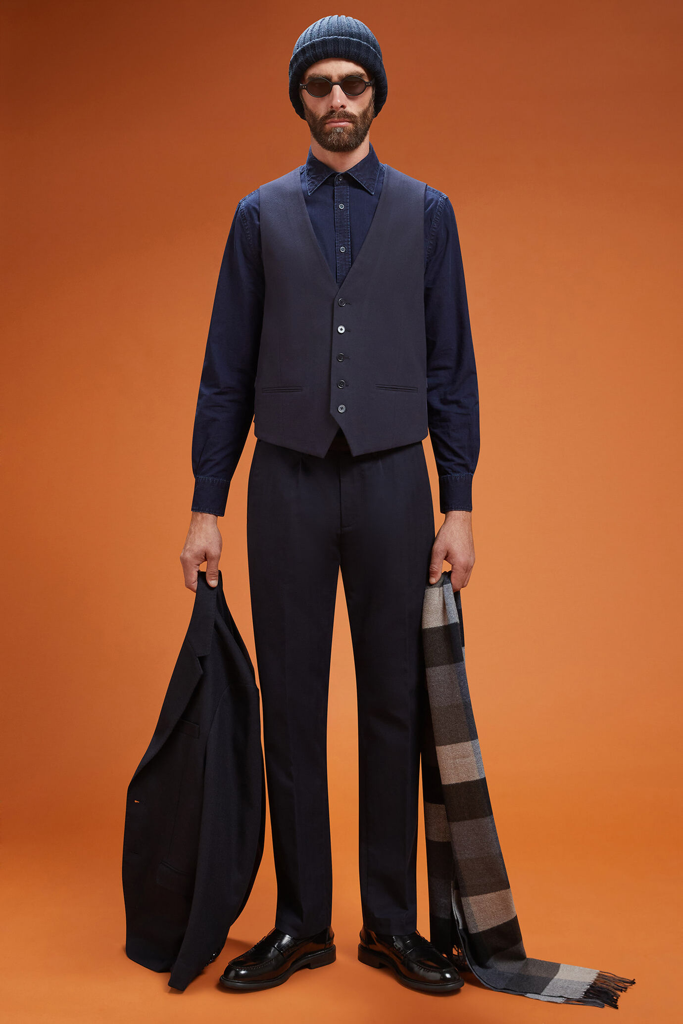 Gilet uomo classico in grisaglia regular fit image number 1