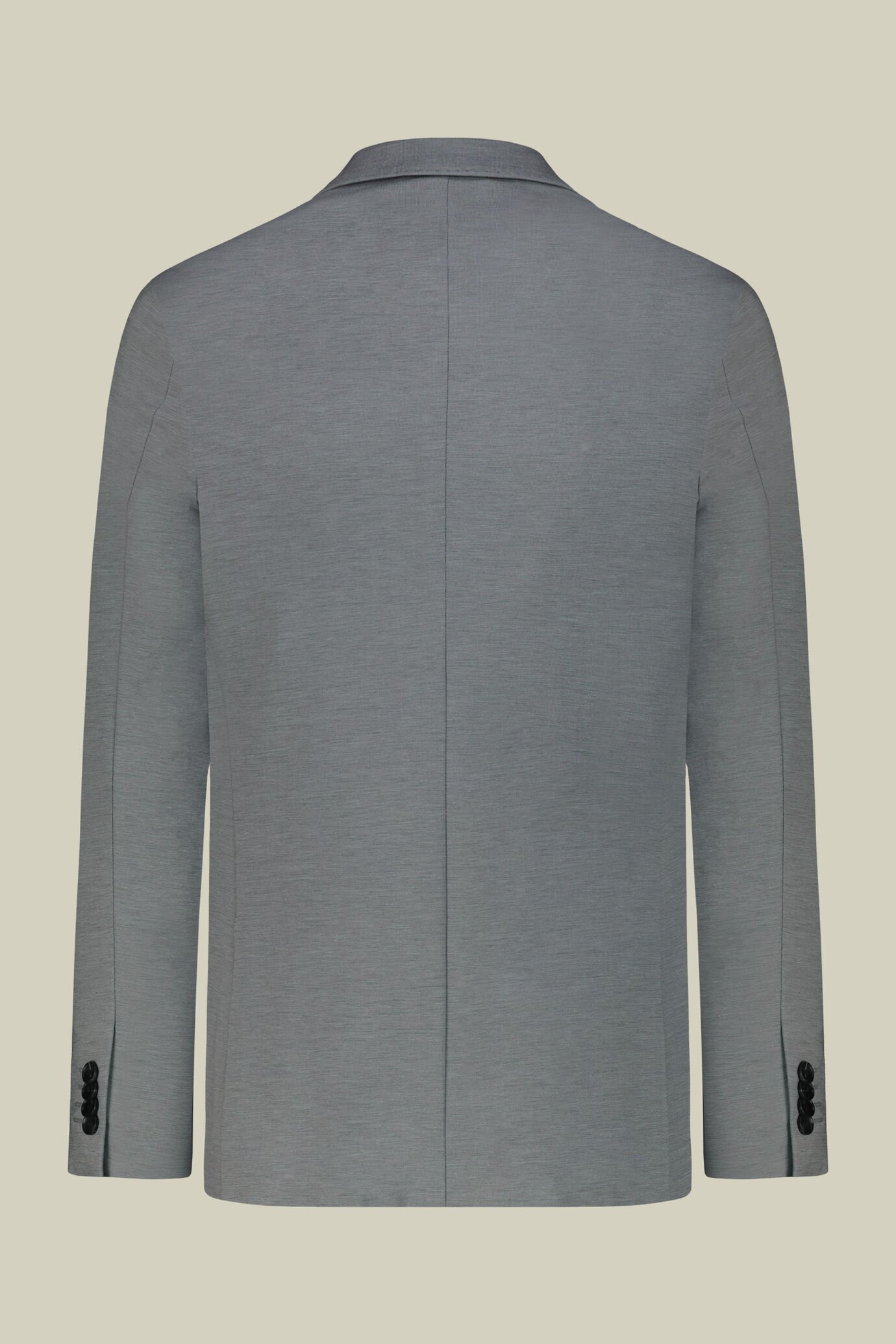 Men's single-breasted suit in jersey fabric, regular fit
