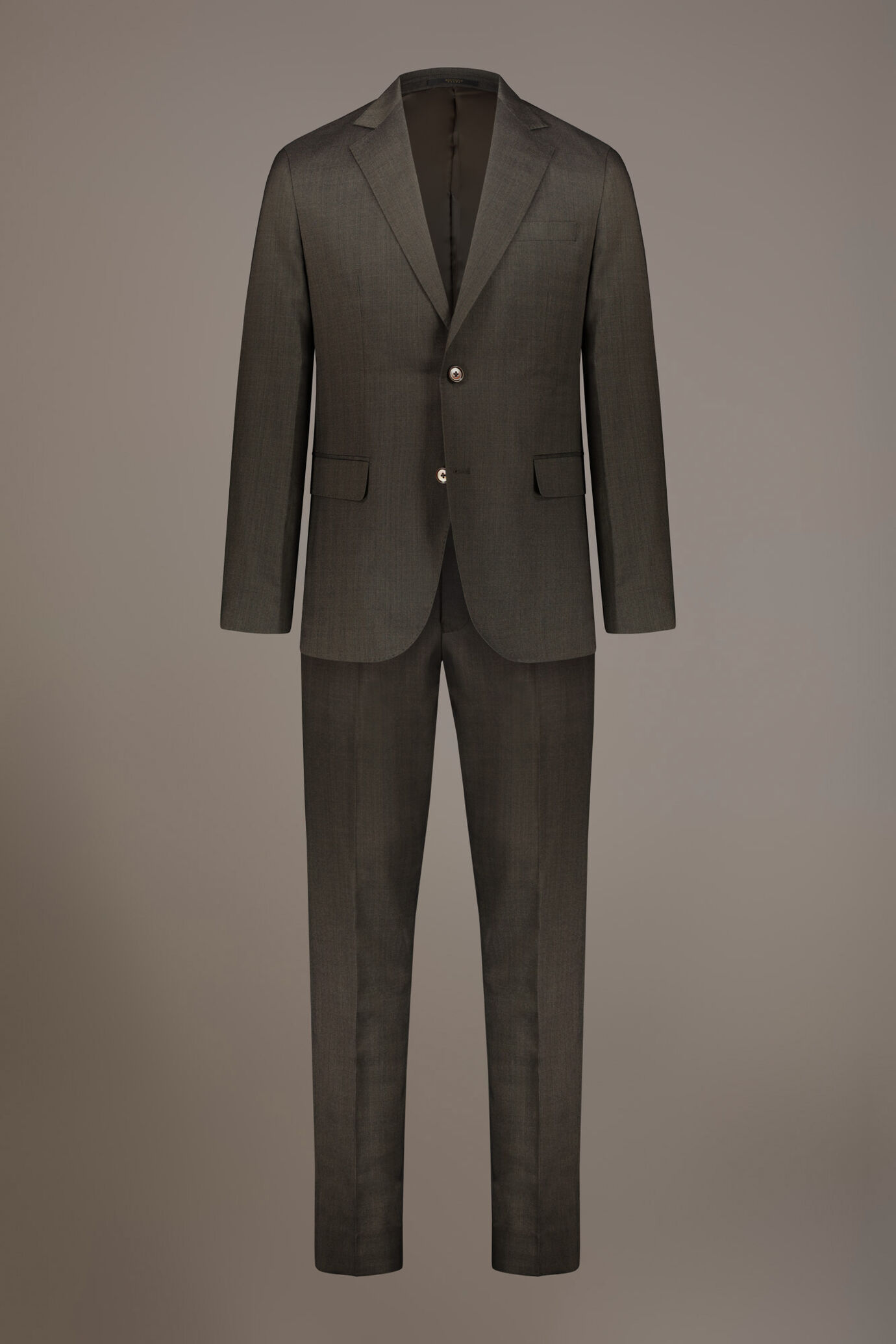 Regular fit single-breasted suit in prince of wales fabric image number 9