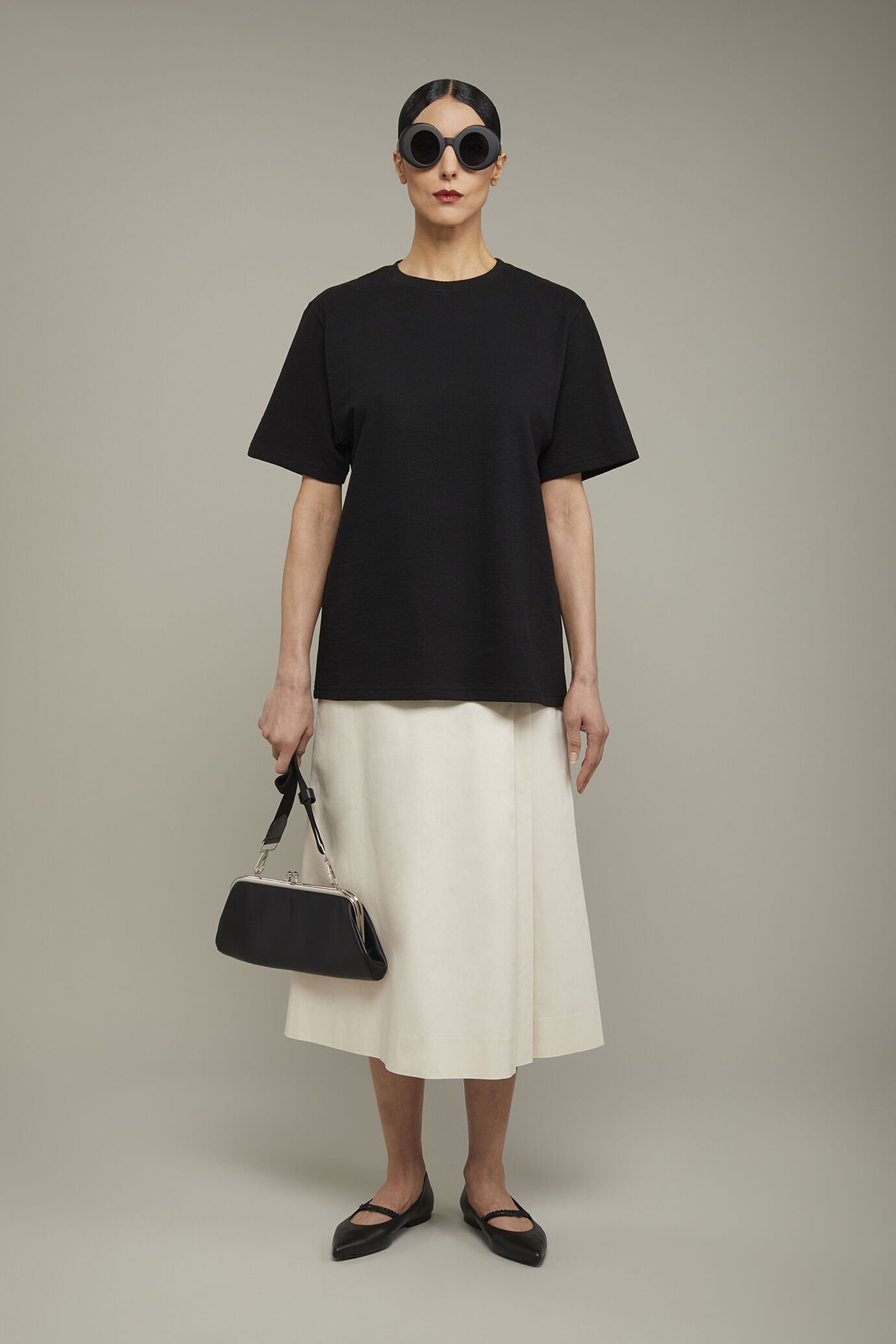 T-shirt donna 100% cotone oversize image number 0