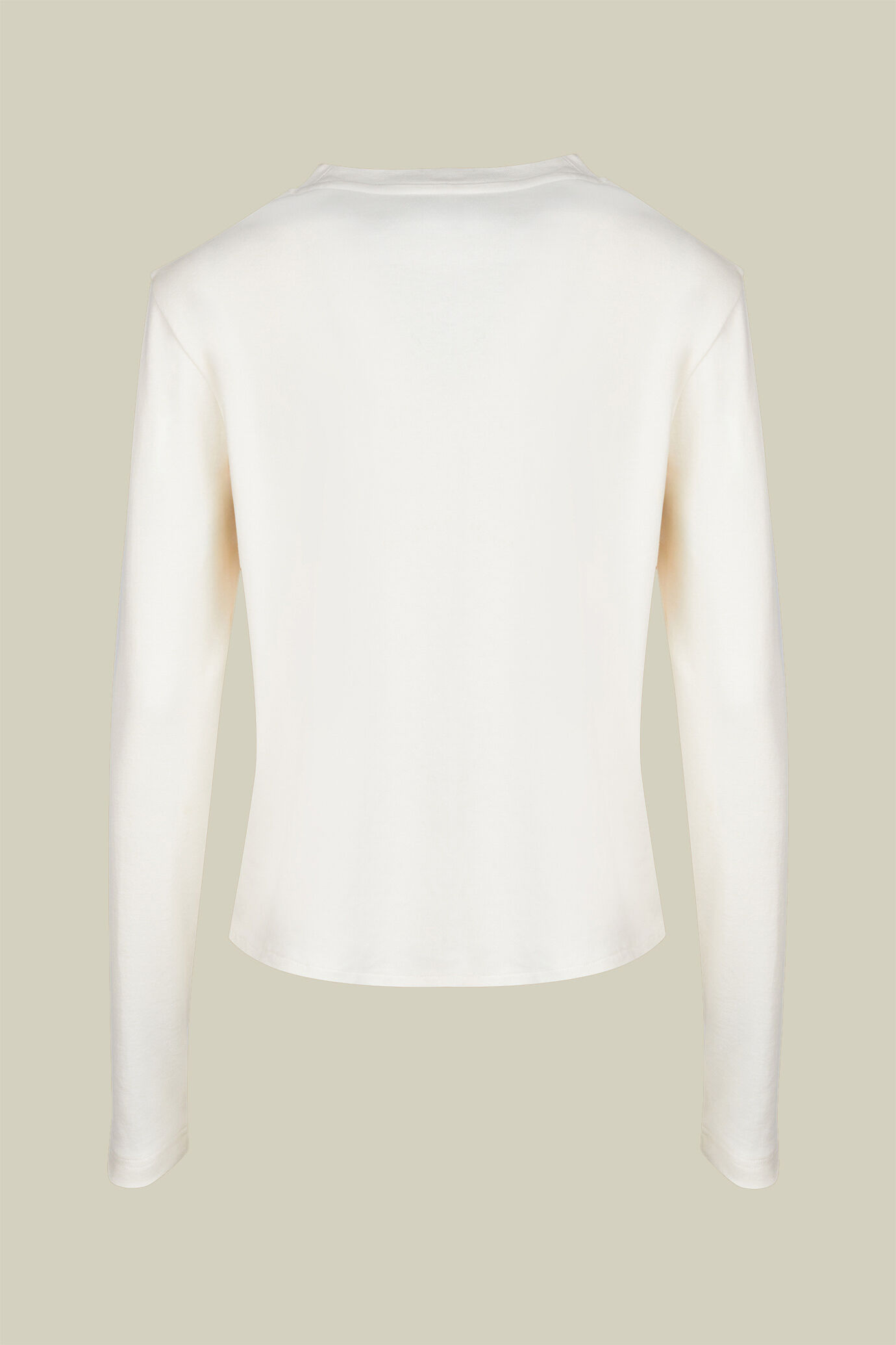 T-shirt donna girocollo 100% cotone manica lunga regular fit image number 5