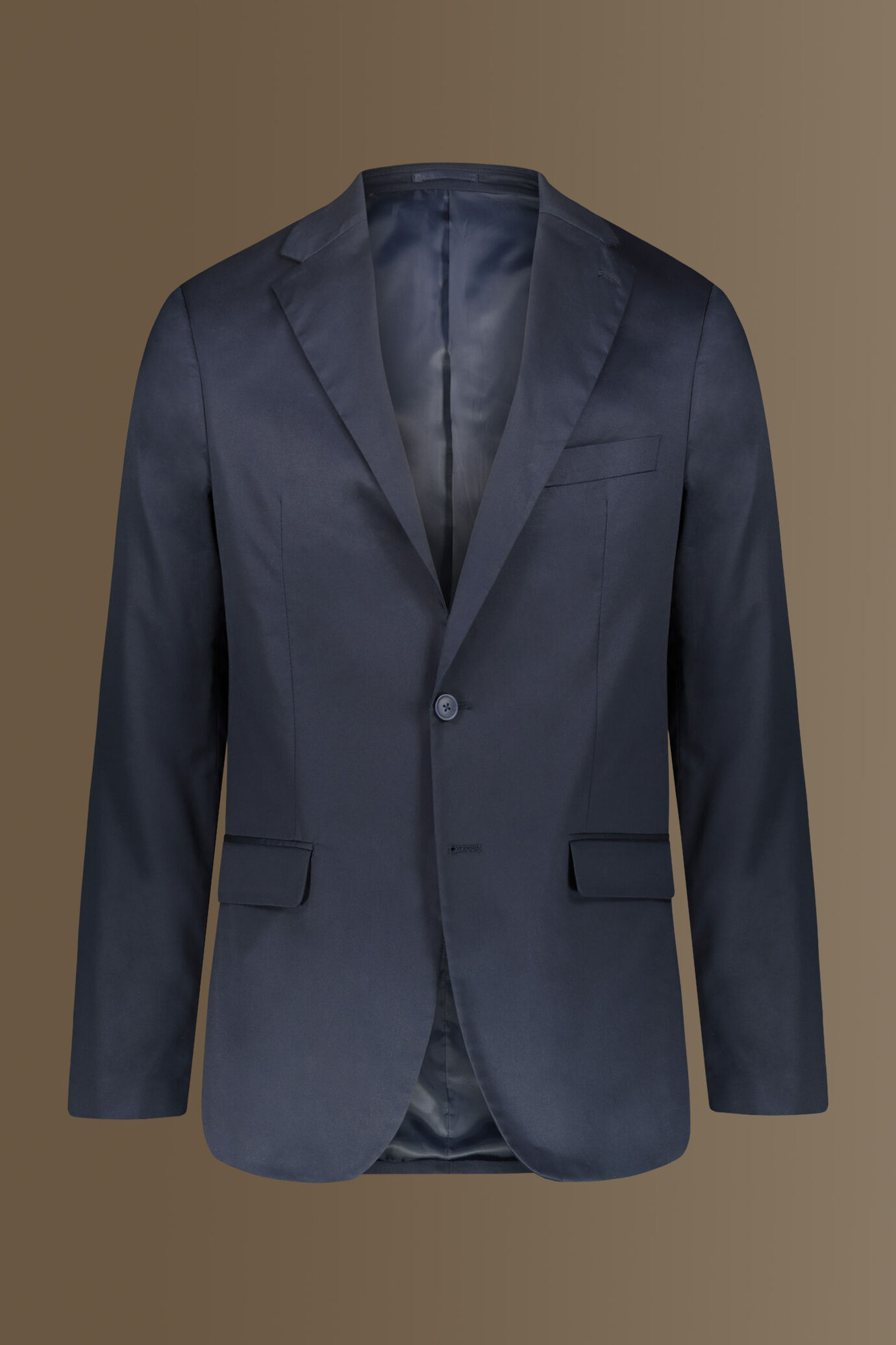 Blazer in cotone tinta unita image number 0