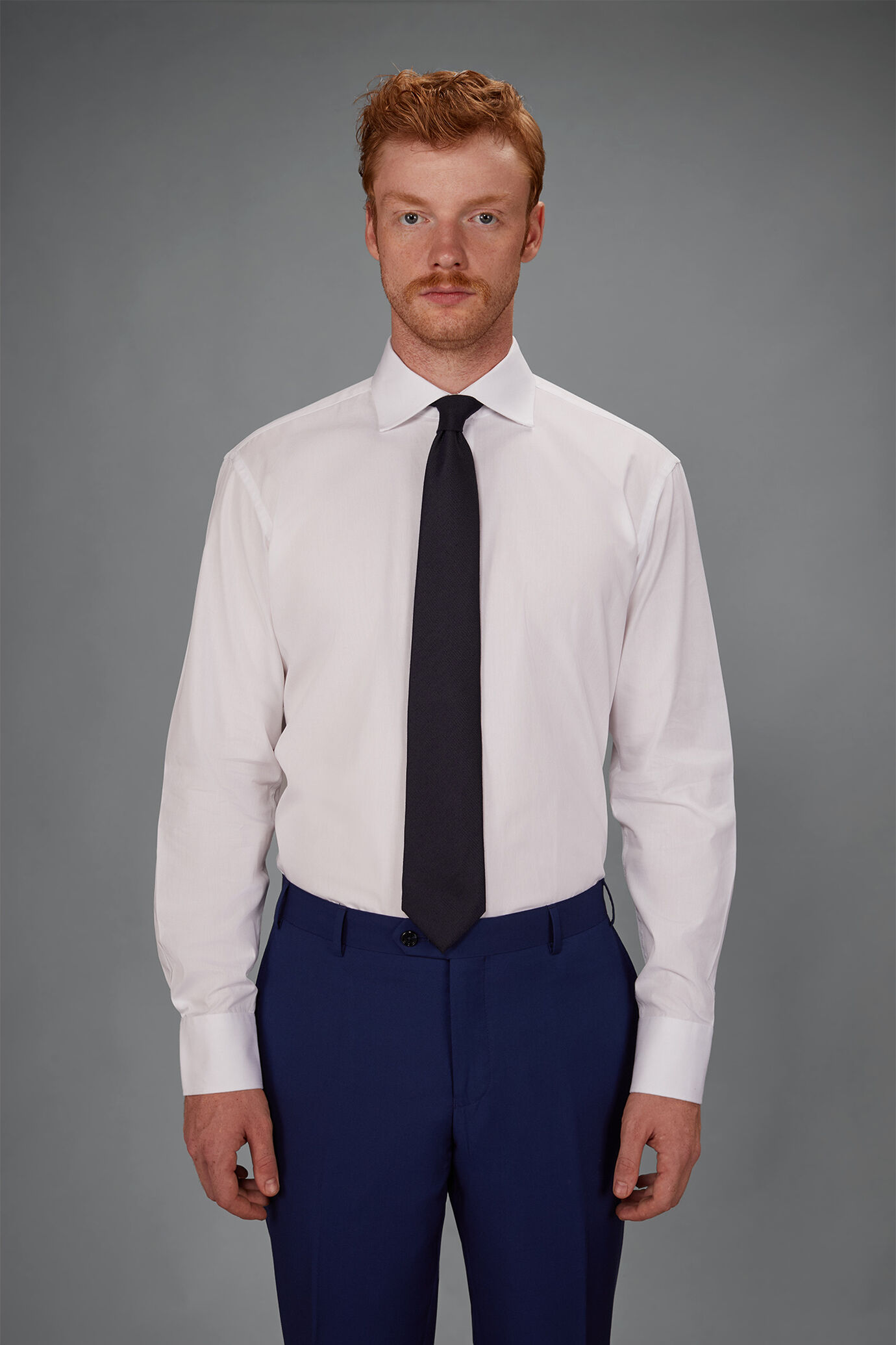 Camicia classica uomo 100% cotone image number 1