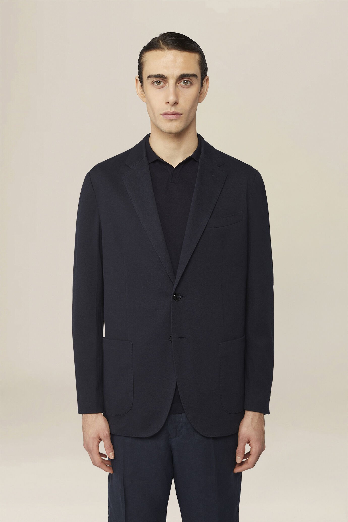 Veste homme &agrave; simple boutonnage, sans doublure, coupe classique image number 0