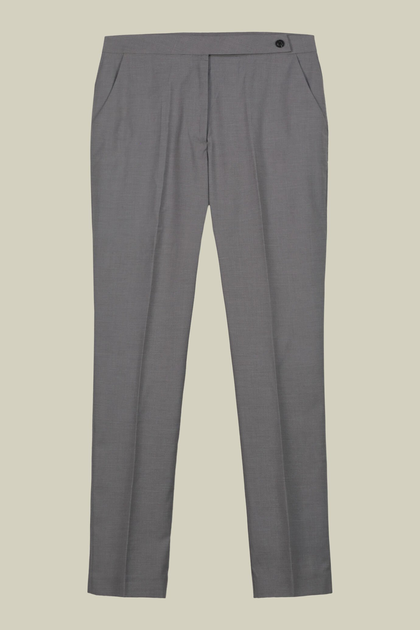 Pantalon chino pour femme avec rabat à la taille