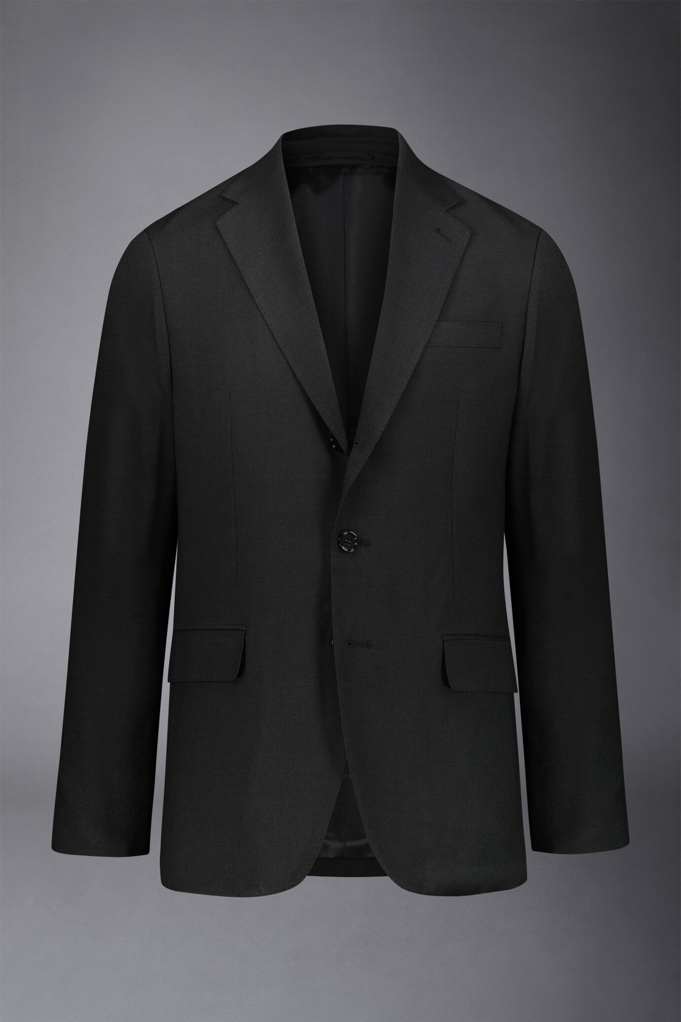 Abito monopetto uomo regular fit tessuto occhio di pernice image number 5