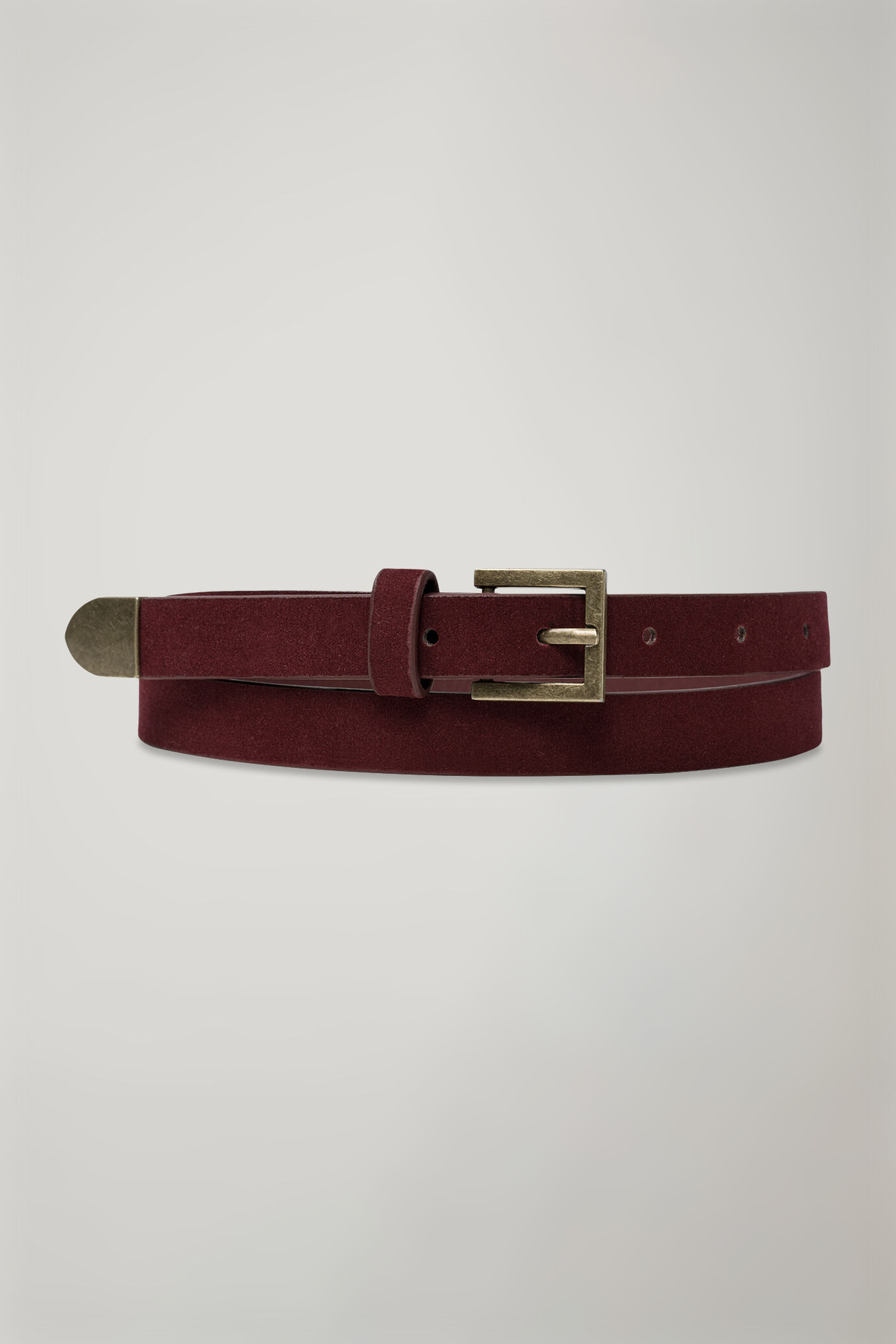 Women's belt coated with suede leather image number 0