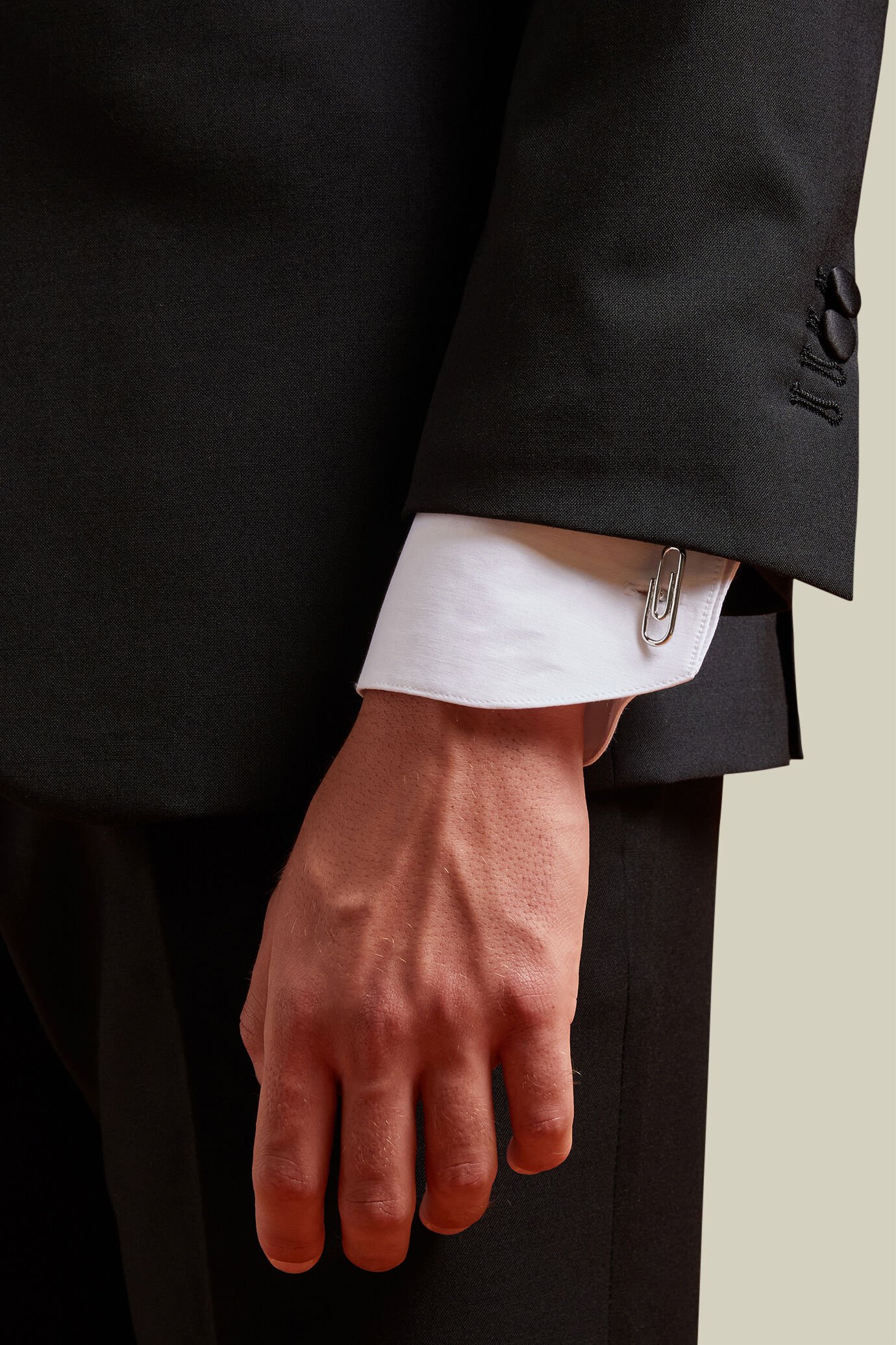 Boutons de manchette presse-papier pour homme