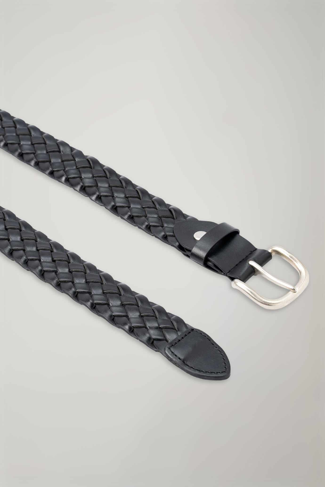 Men's belt in woven leather image number 1