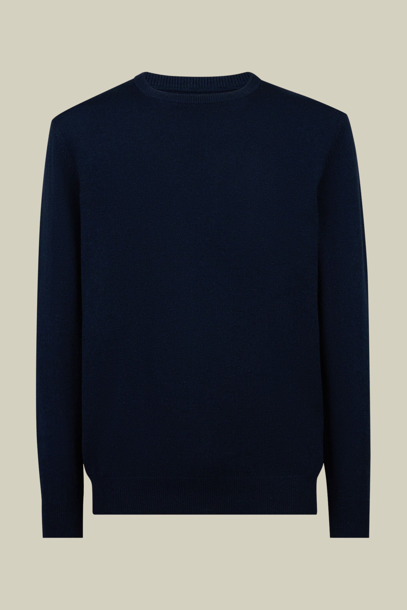 Men's regular fit crew neck jumper in 100% cashmere