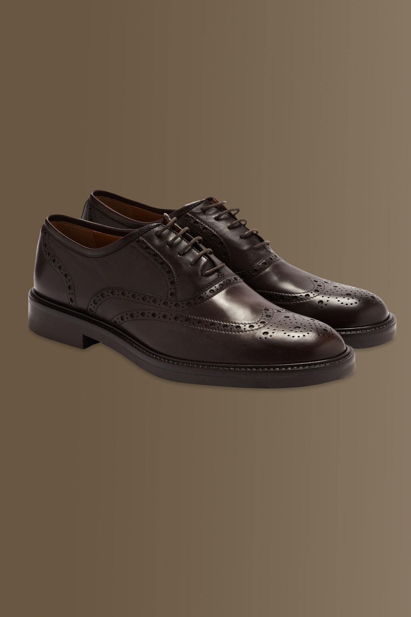 Scarpa uomo oxford Brouge 100% pelle image number 0