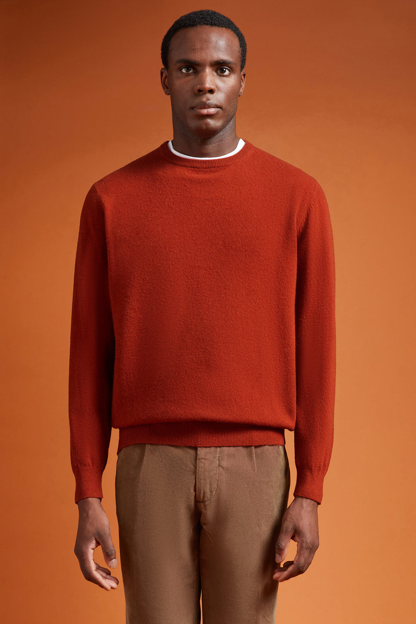 Maglia uomo girocollo misto lana lambswool regular fit image number 0