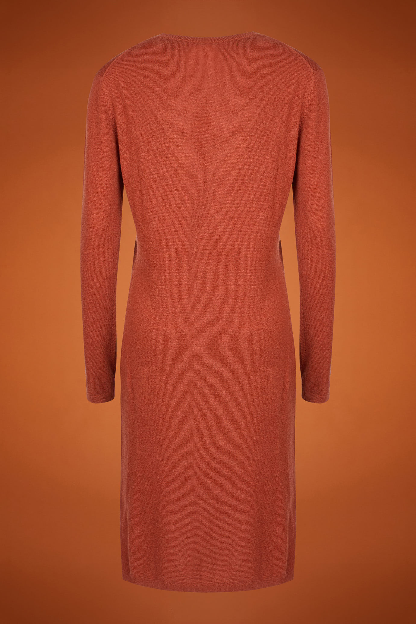 Damen-Strickkleid mit Rundhalsausschnitt und Seitenschlitzen in normaler Passform image number 5