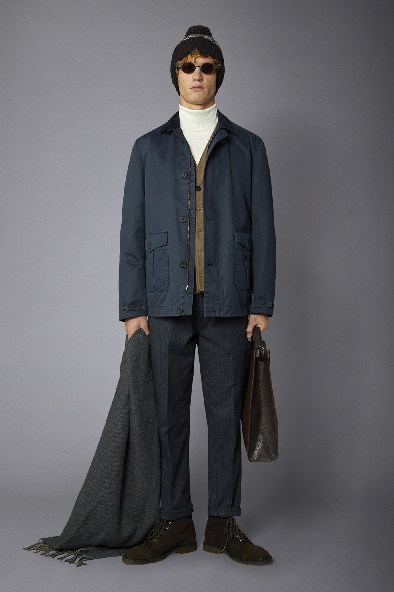 Jacke aus gewachster Baumwolle, mittellang image number 0