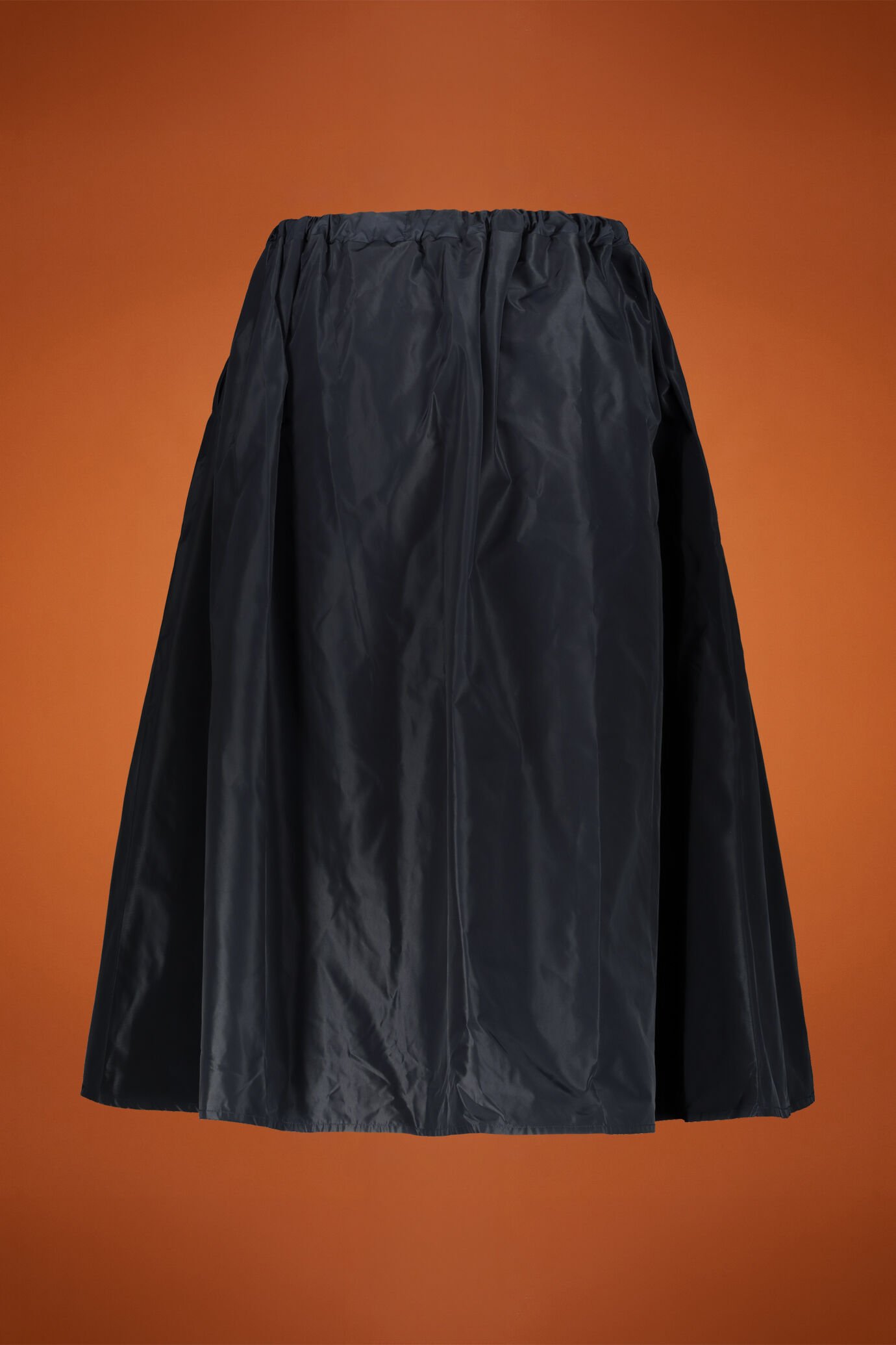 Women's long balloon skirt with elastic waistband