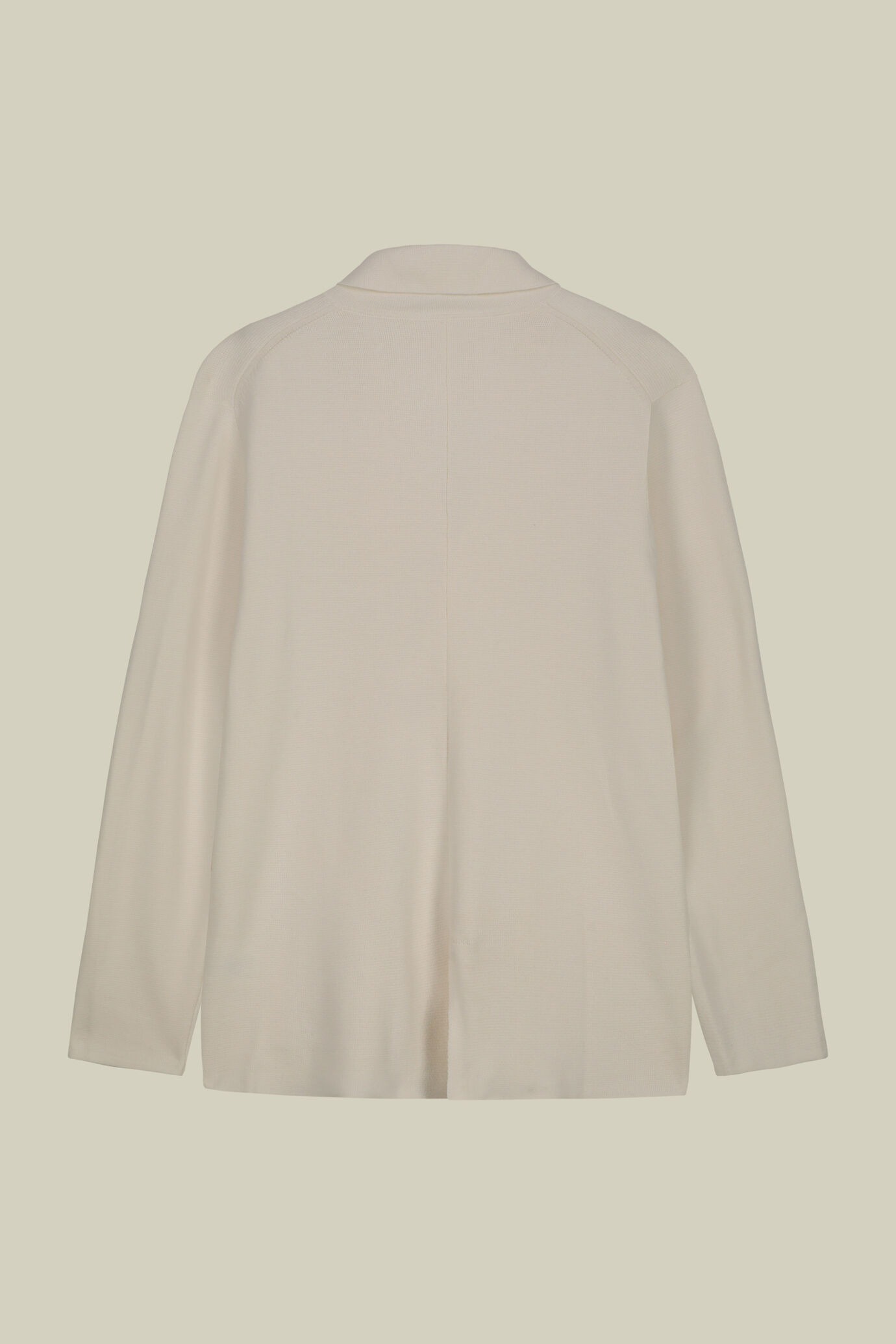 Cardigan uomo doppiopetto con tasche a toppa, punto milano 100% cotone image number 5