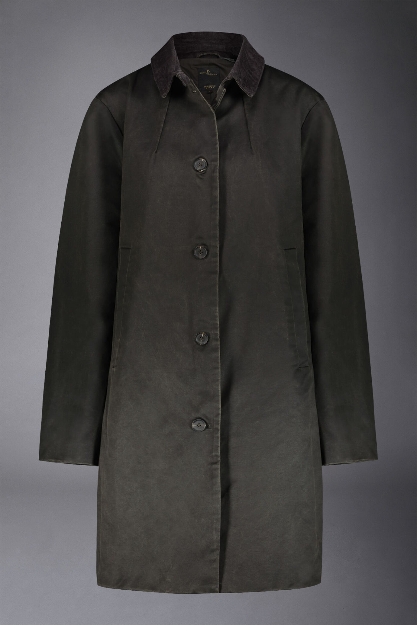 Women's waxed cotton raincoat image number 4