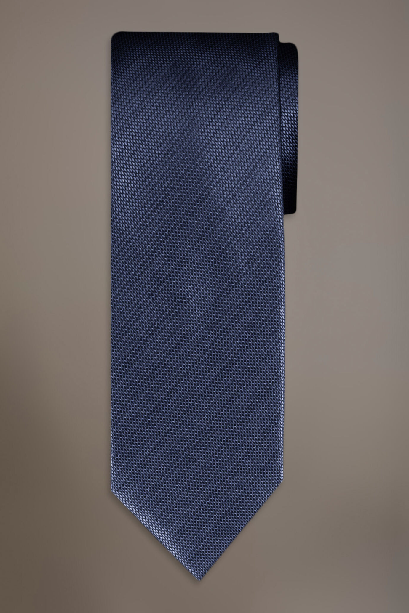 Solid colour tie jacquard image number 0