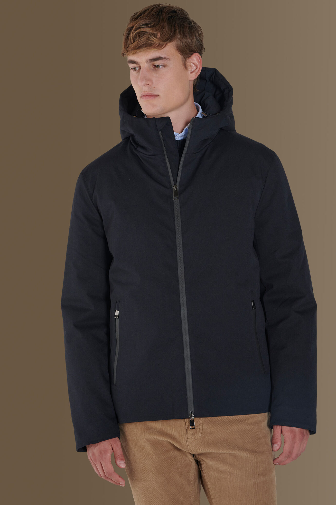 Coated tech padded jacket image number 1