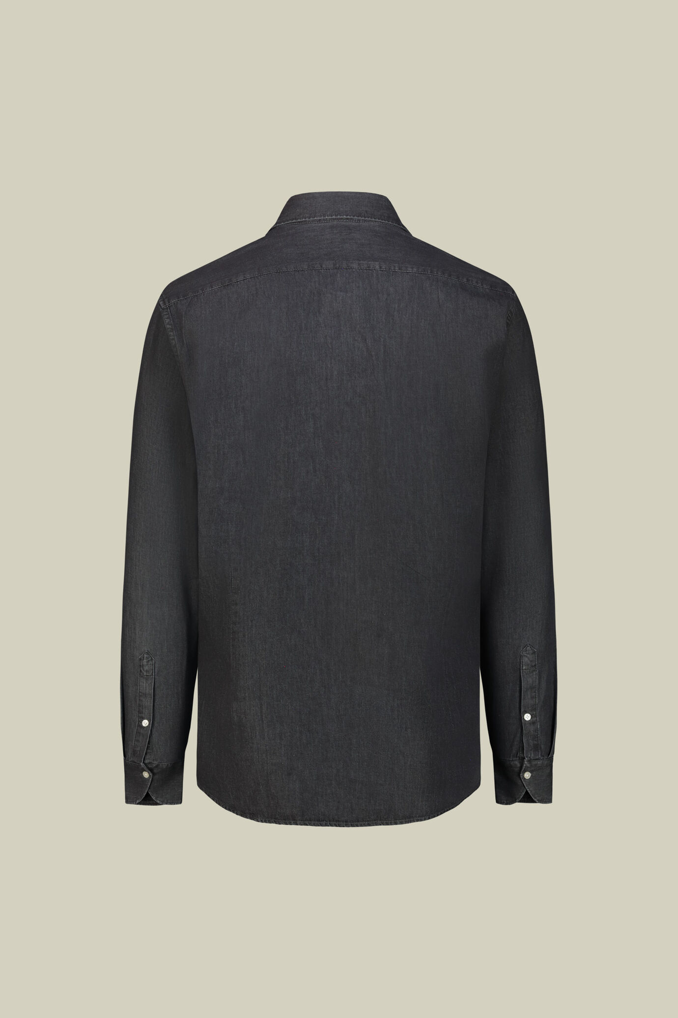 Men&rsquo;s Slim-fit Denim Fabric Shirt image number 5
