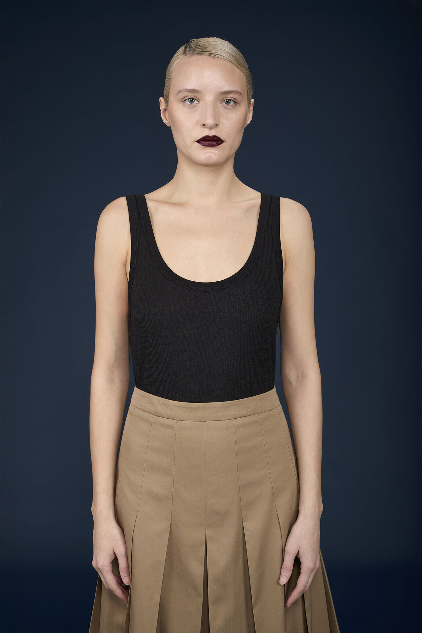Women's ribbed tank top image number 1