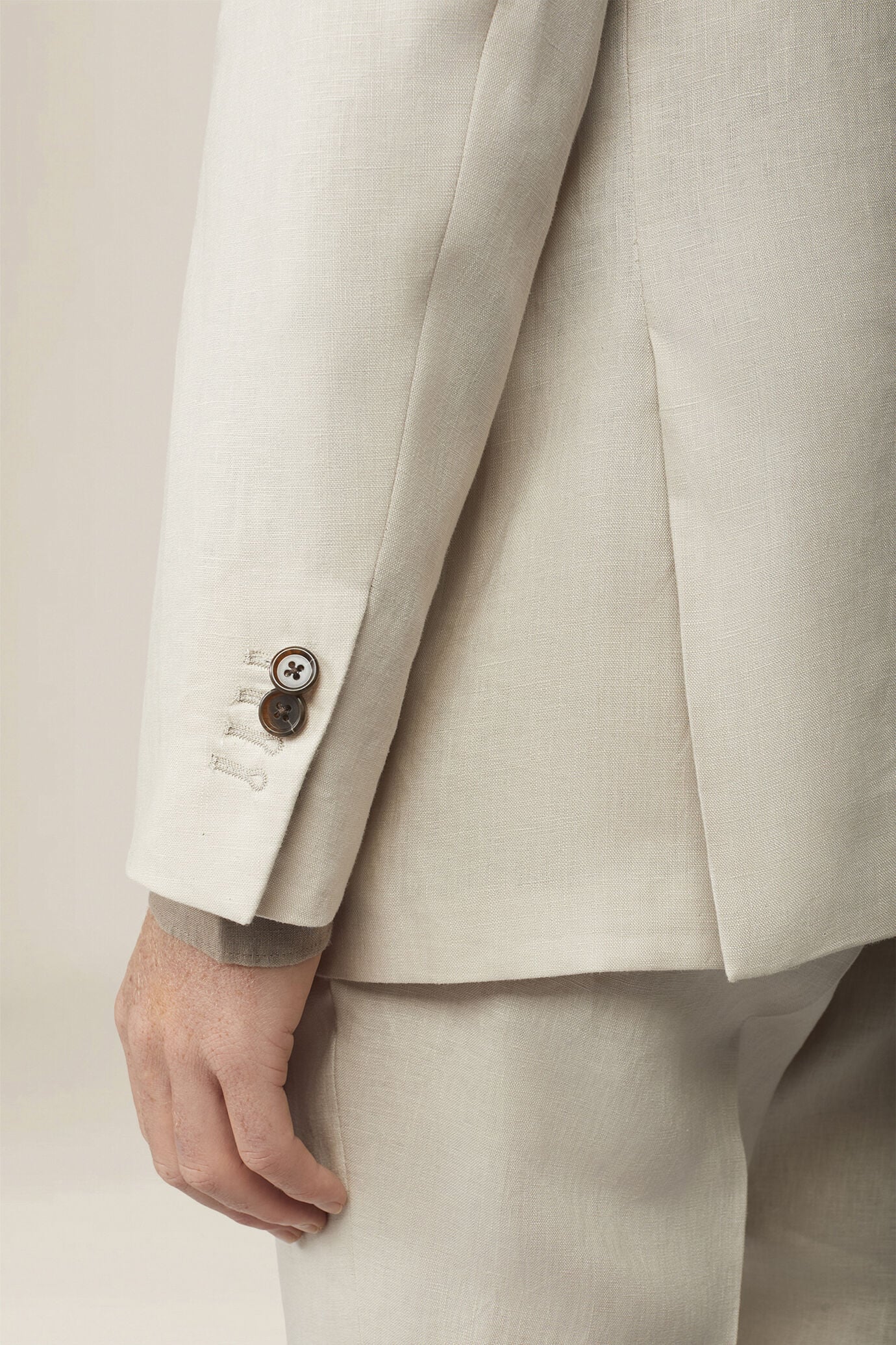 Einreihiger Herrenanzug aus 100 % Leinen, Regular Fit image number 3