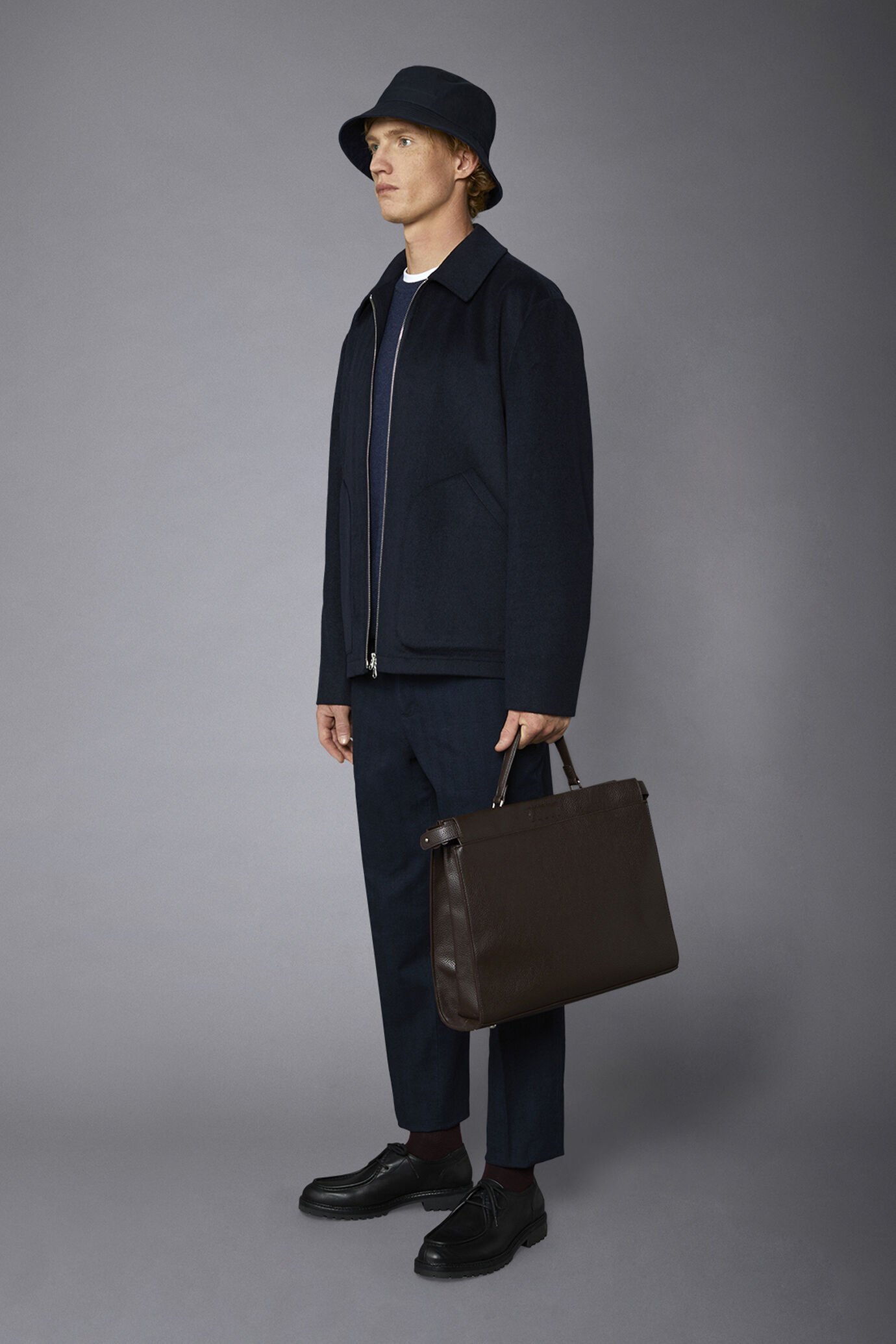 Giacca uomo sfoderata misto lana comfort fit image number 1