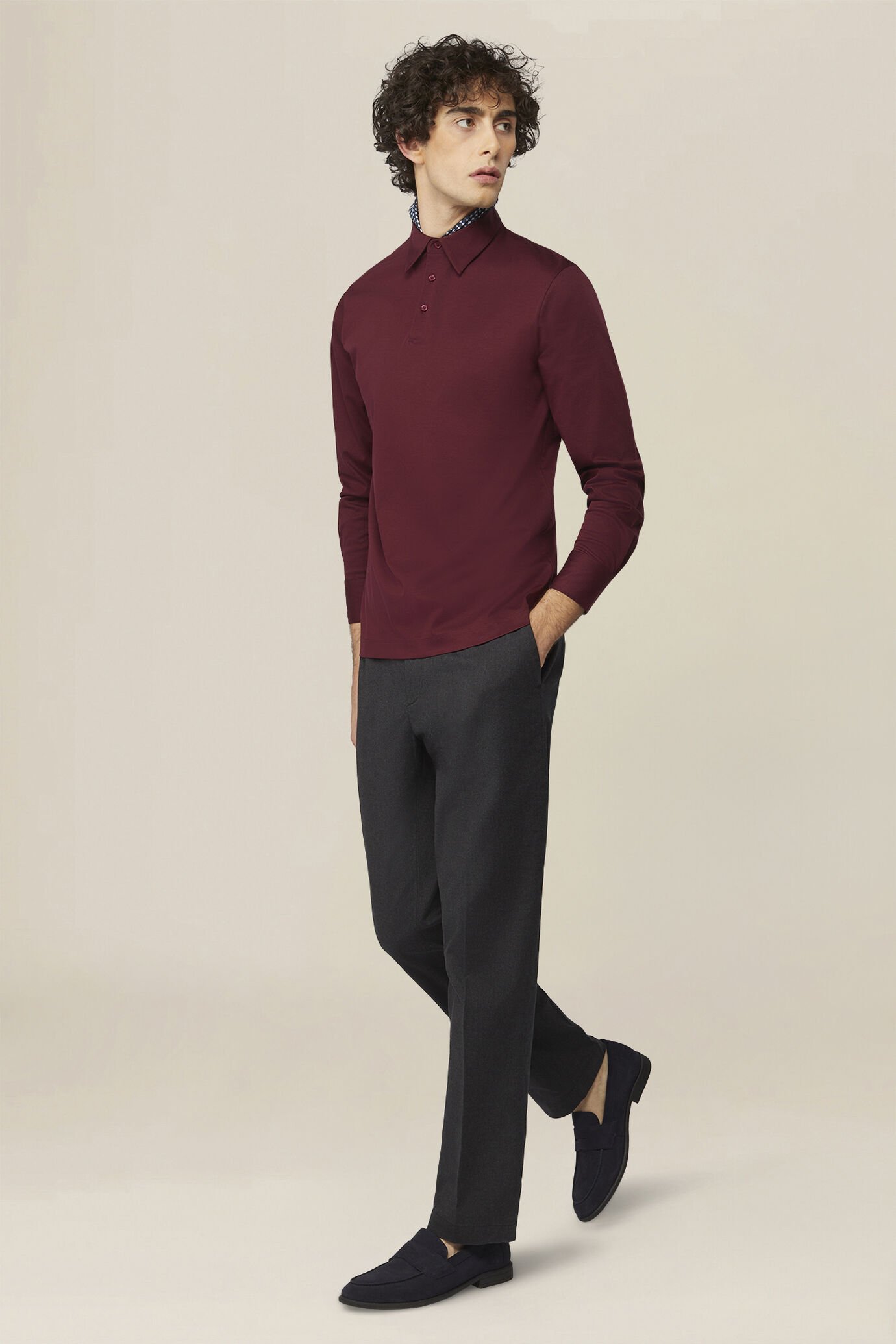 Men's polo shirt in 100% cotton, regular fit image number 1