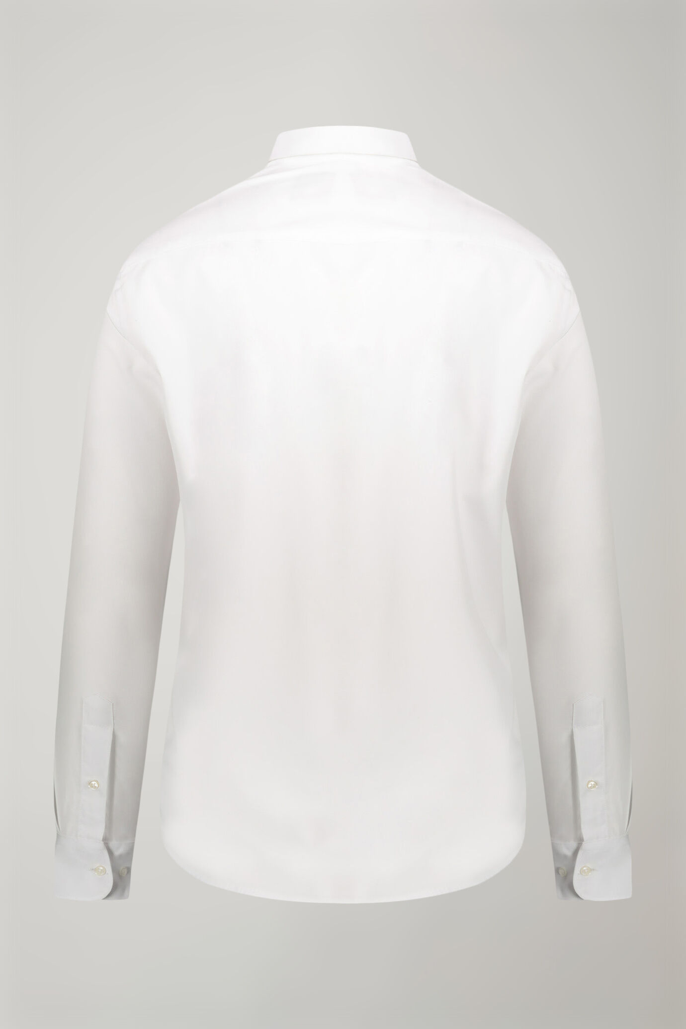 Klassisches unifarbenes Herrenhemd mit französischem Kragen image number 6