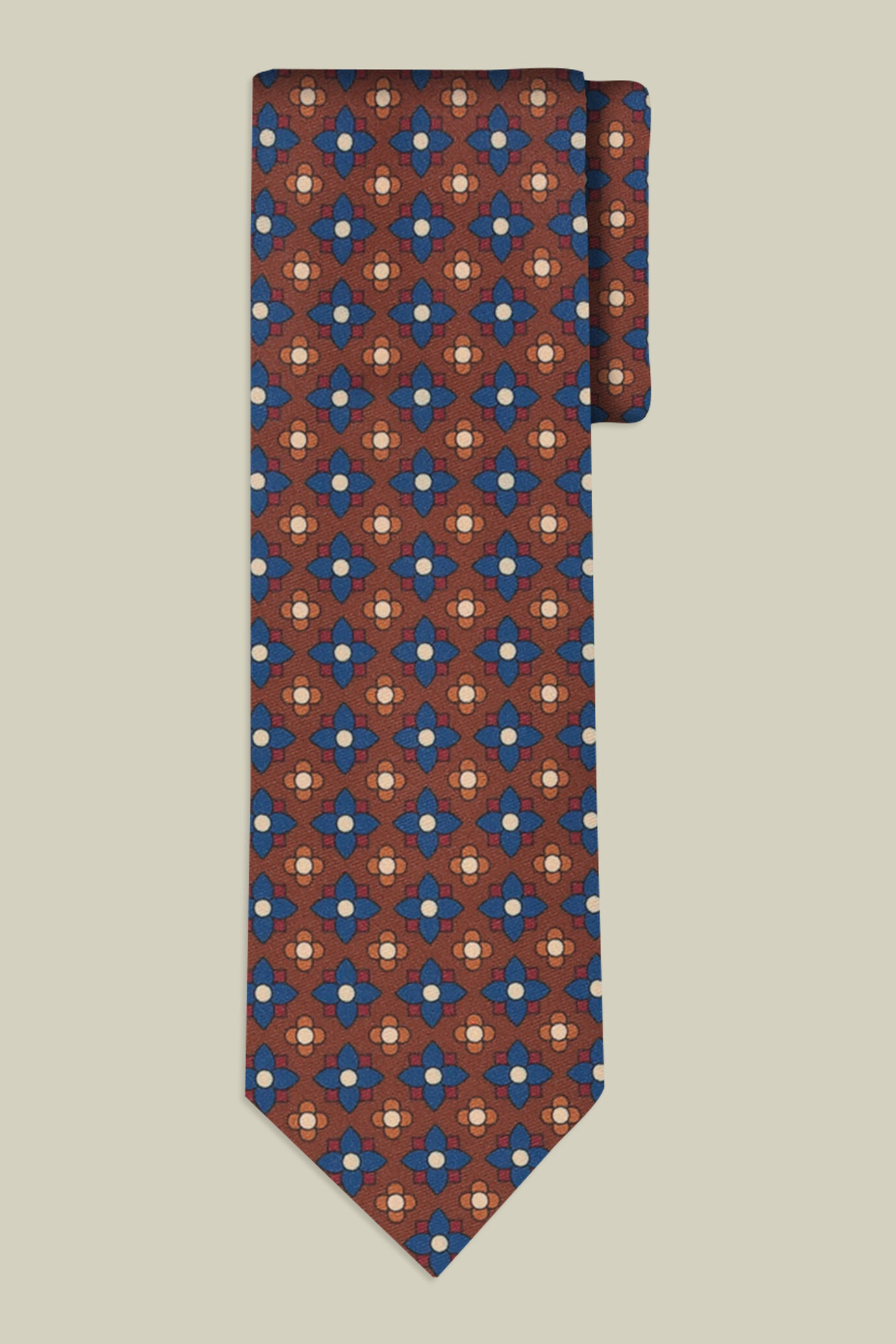 Herrenkrawatte mit großem geometrischem Muster