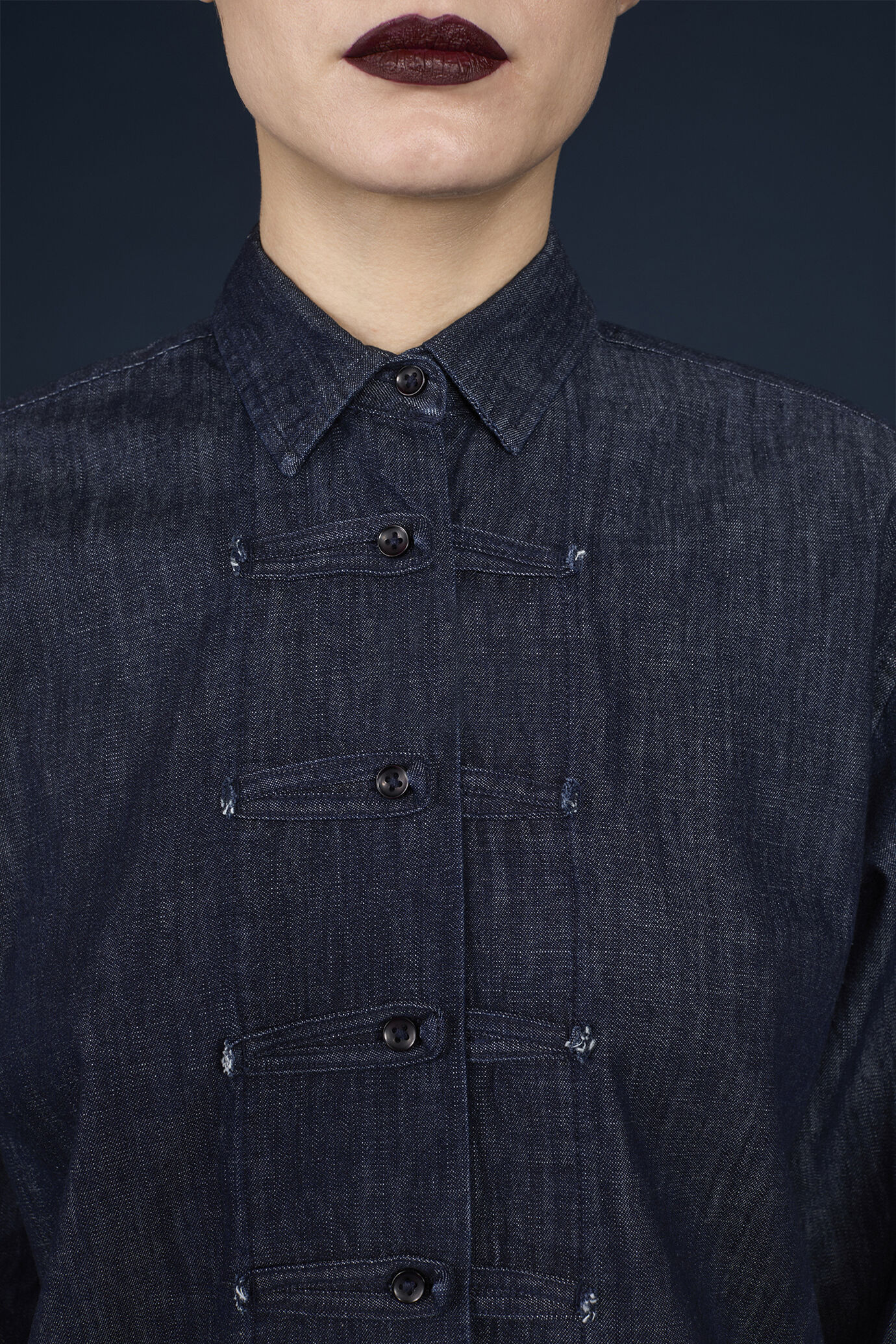 Freizeithemd für Damen aus 100 % Baumwoll-Denim in normaler Passform image number 2