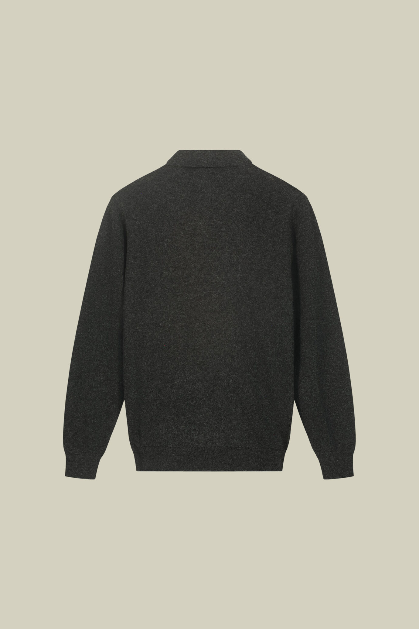 Polo uomo in maglia misto lana e cotone regular fit image number 5